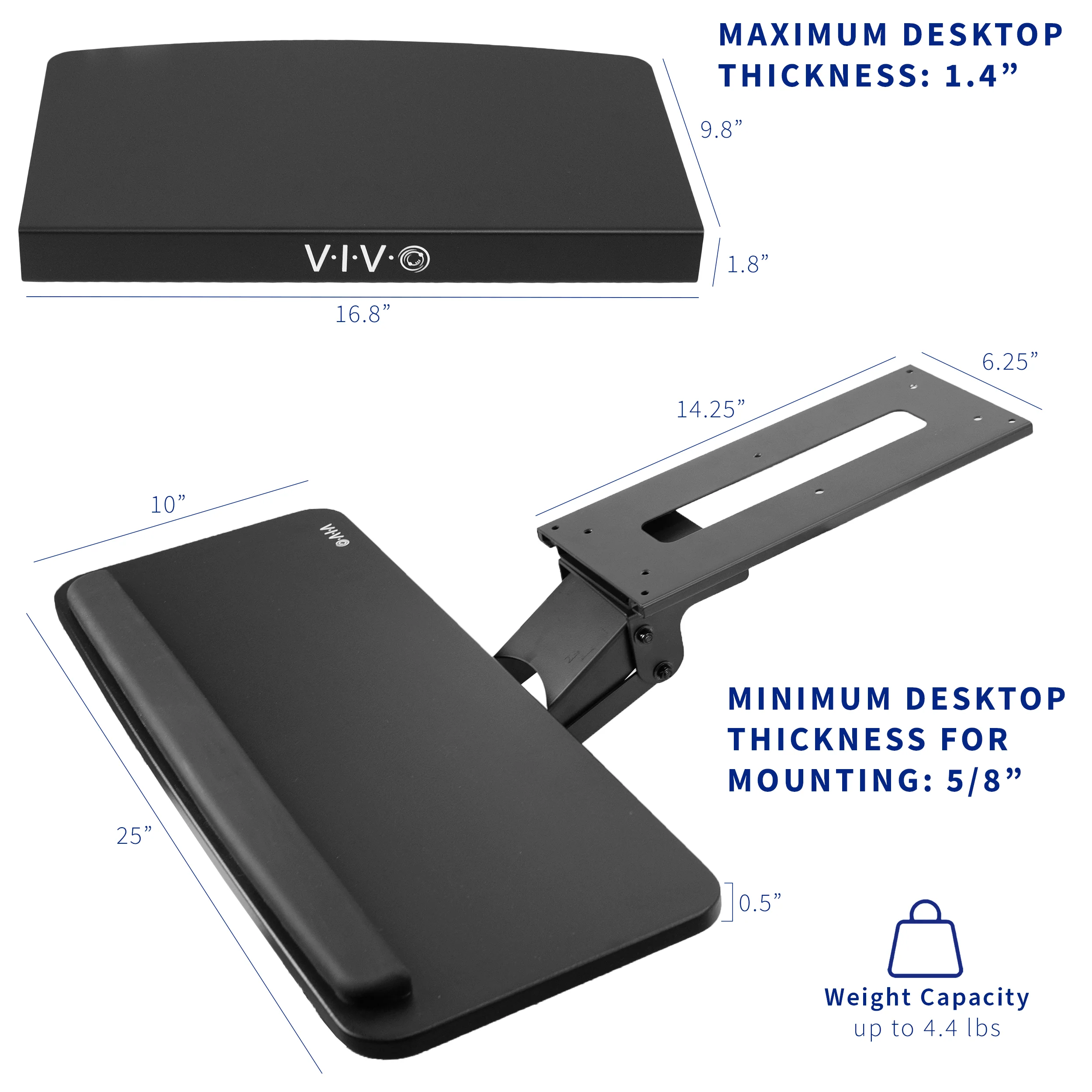 Corner Desk Keyboard Tray - Image 6