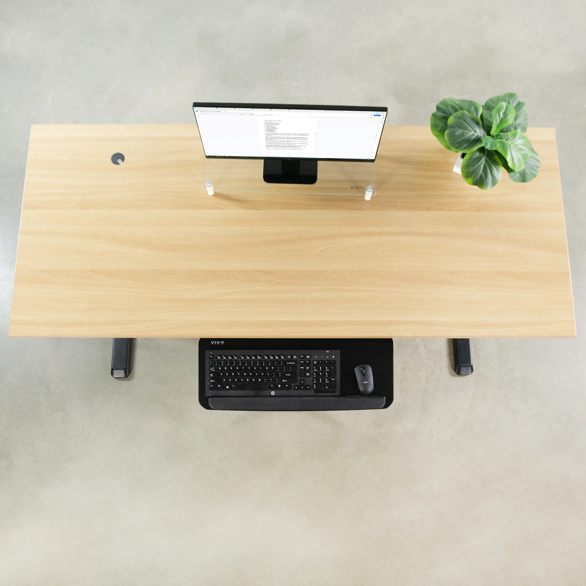 Under Desk Keyboard Tray with Spacer Brackets - Image 5