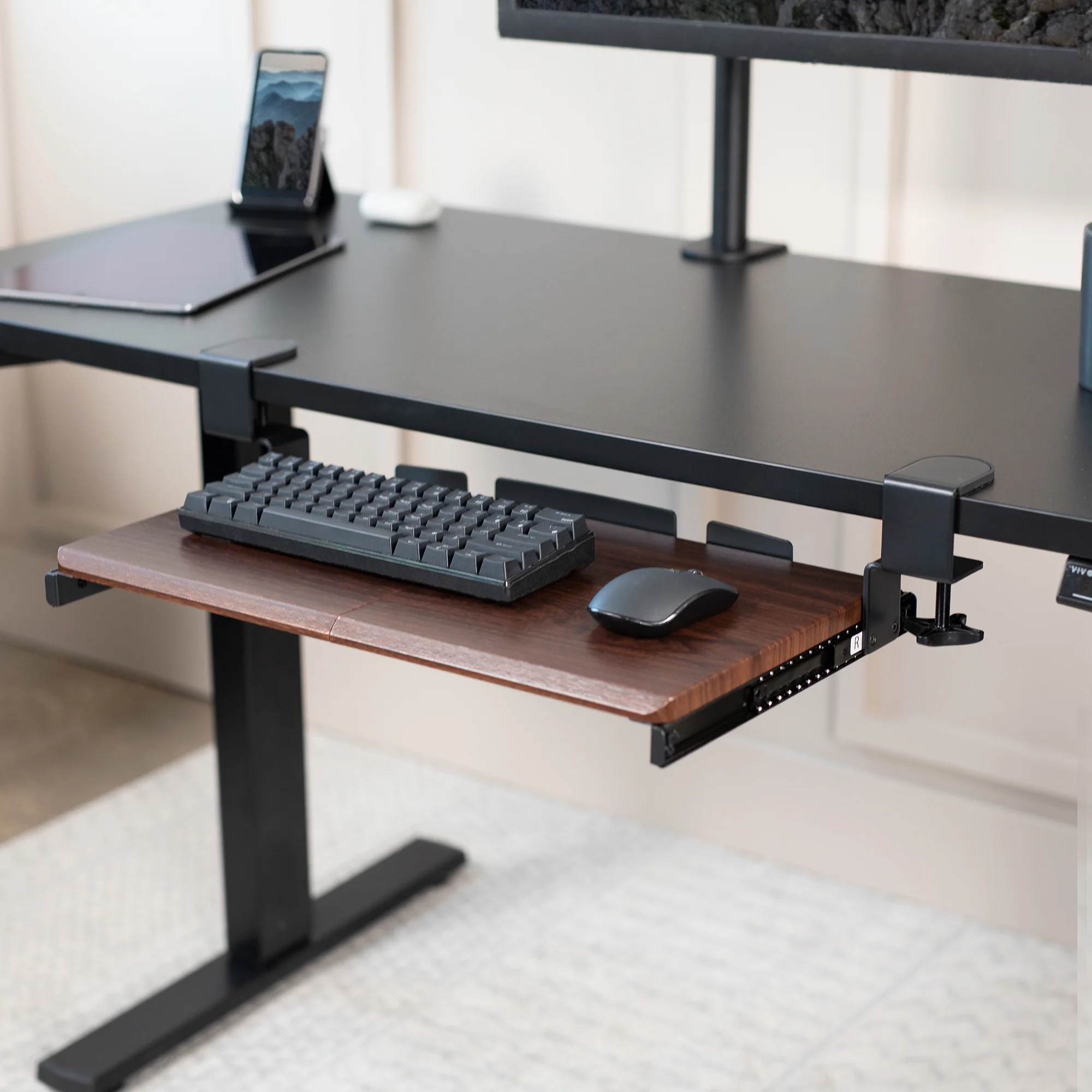 Clamp-on Compact 20" Keyboard Tray - Image 15