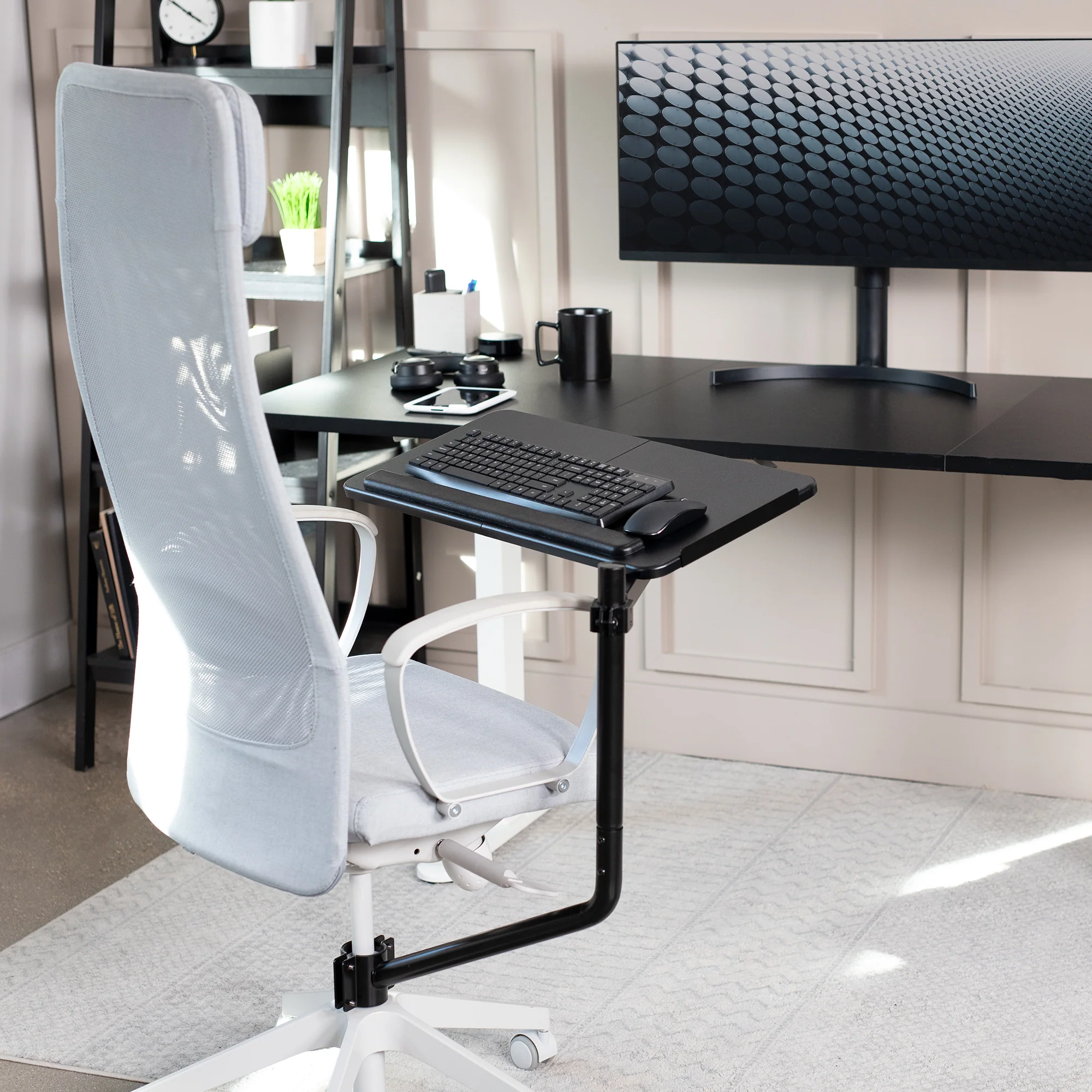 Office Chair Mounted Keyboard Tray - Image 2