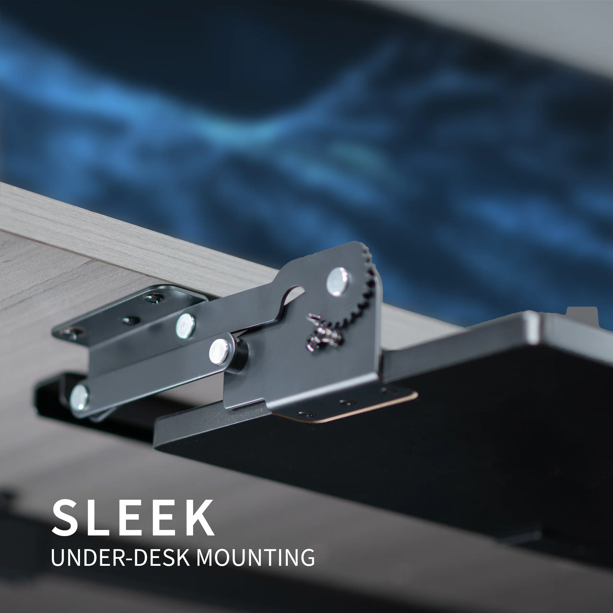 Under Desk Keyboard Tray with Swinging Height Adjustment - Image 10