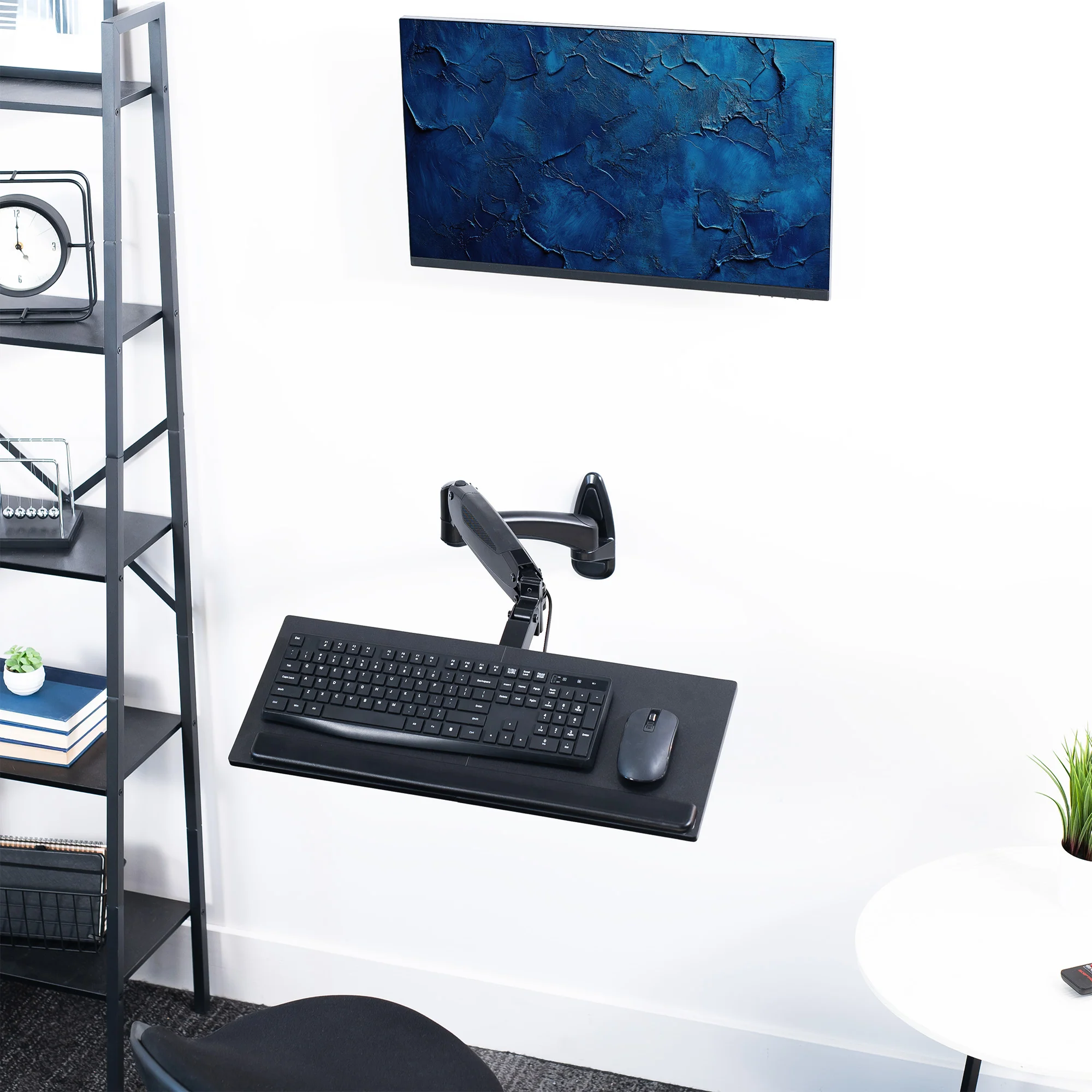 Pneumatic Wall Mounted Keyboard Tray - Image 2