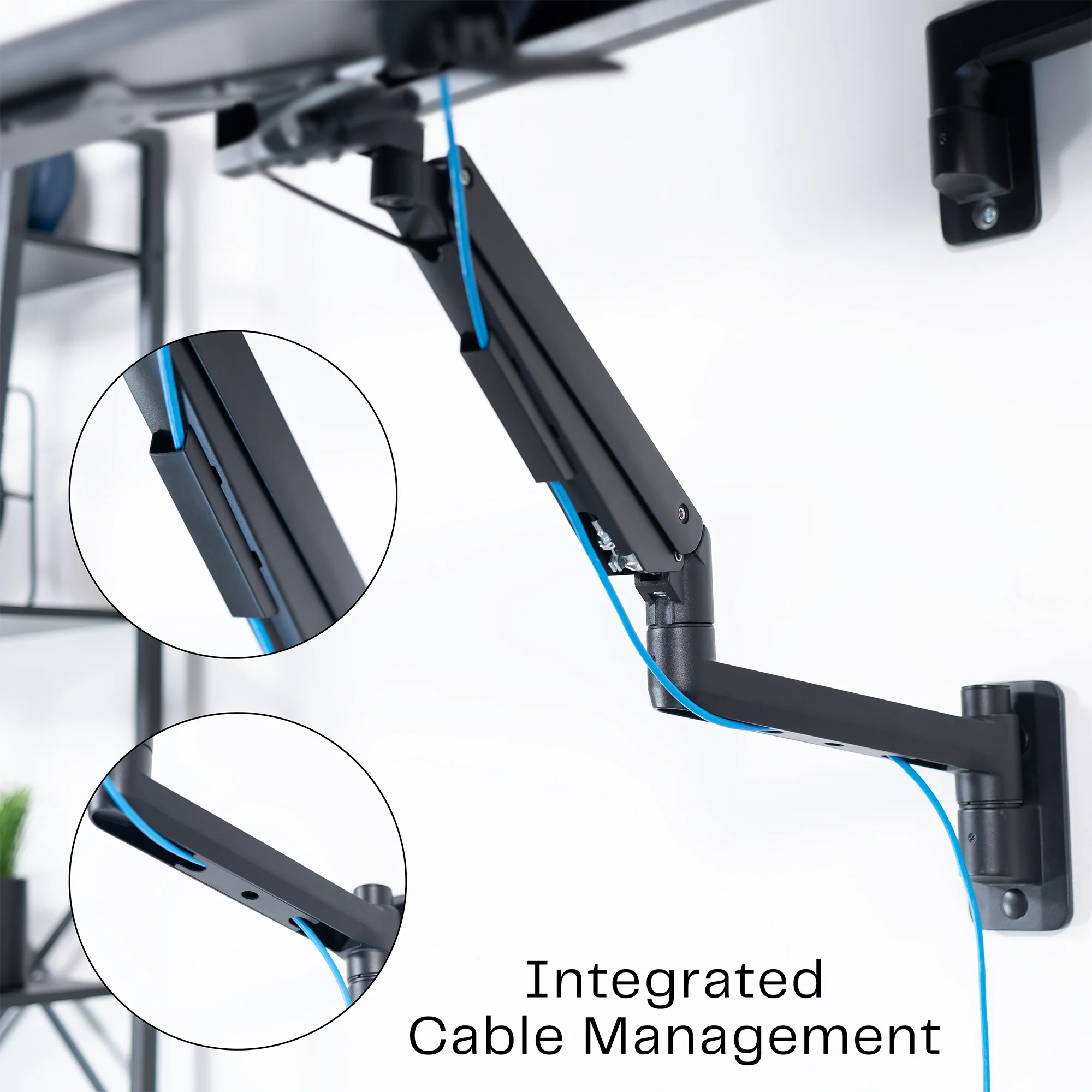 Pneumatic Wall Mounted Keyboard Tray - Image 9