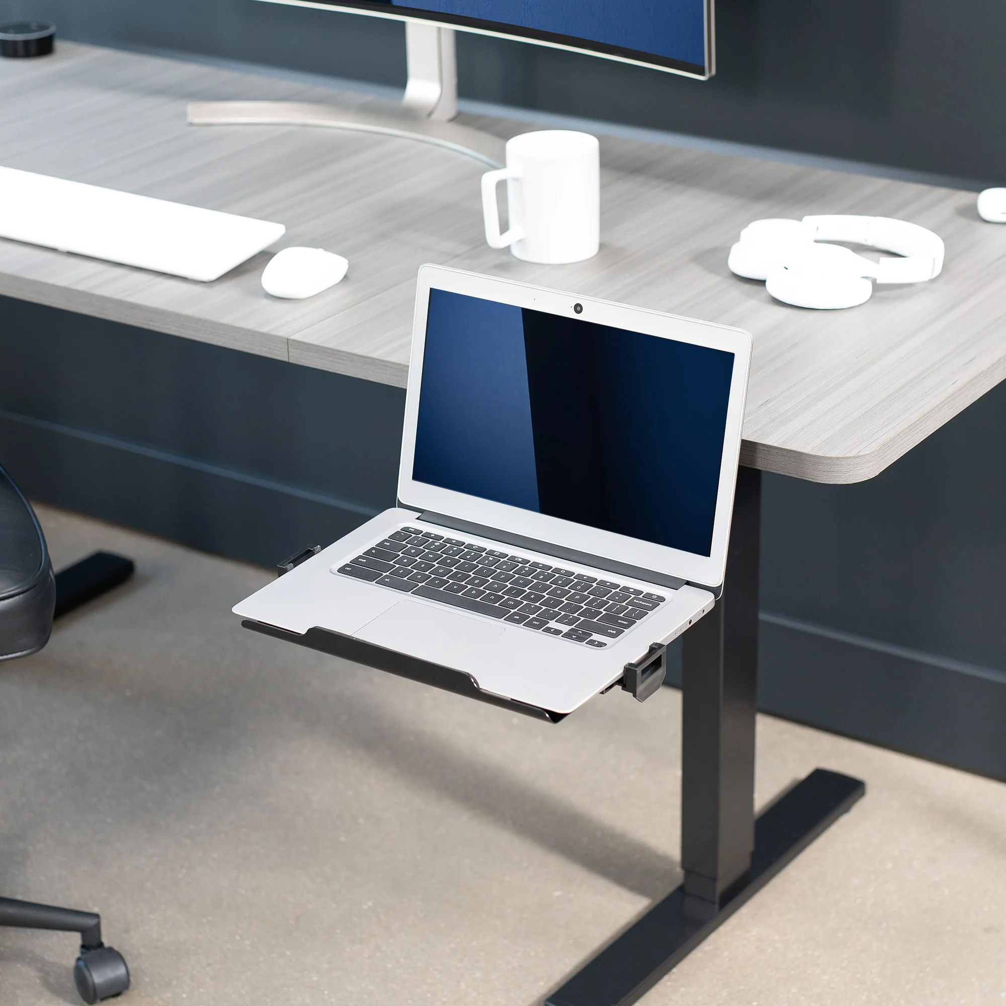 Single Clamp Rotating Laptop Tray - Image 9