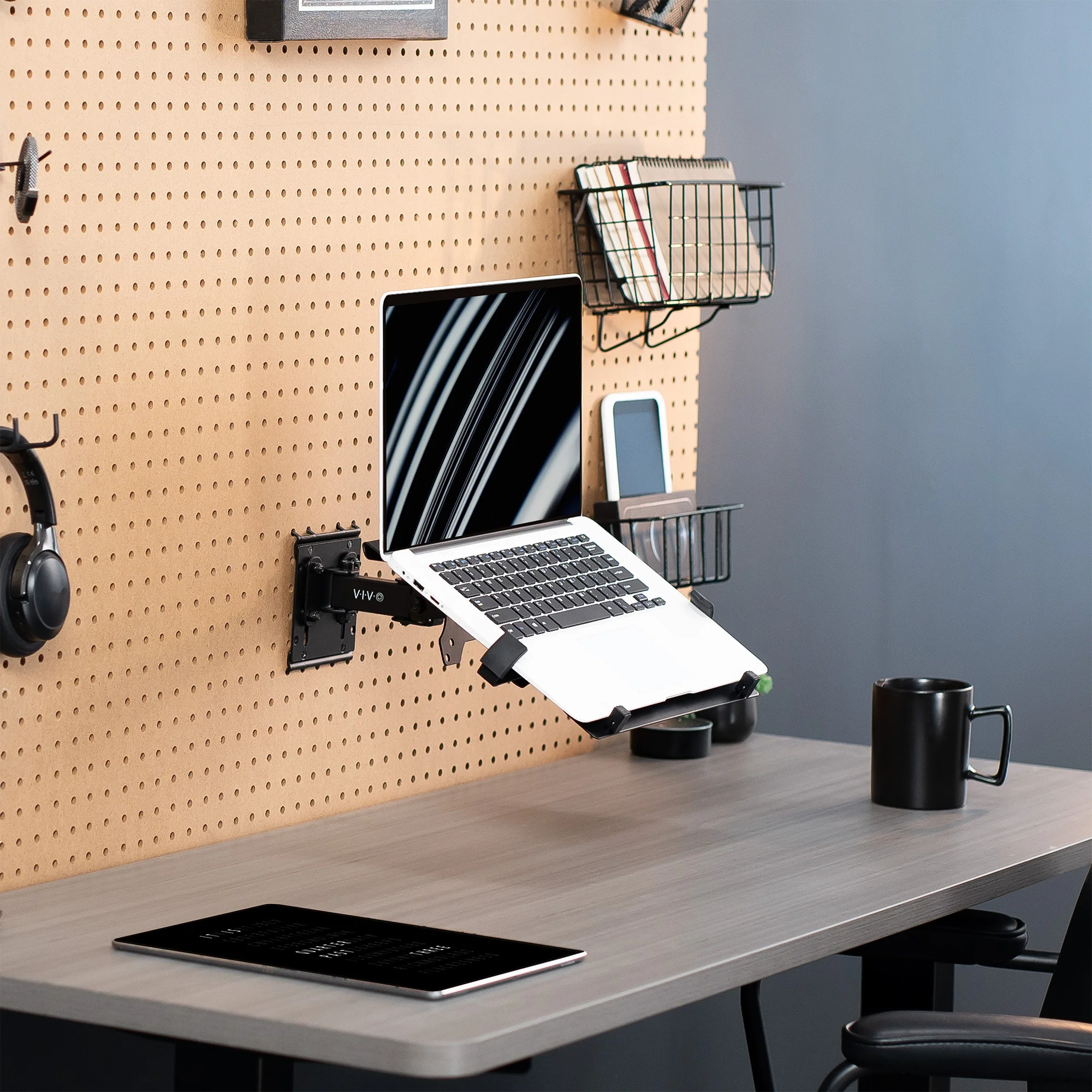 Pegboard Compatible Laptop Holder - Image 2