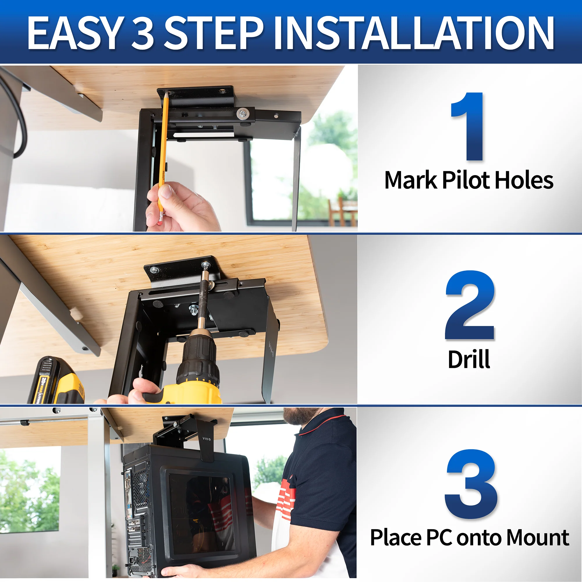 Under Desk and Wall PC Mount - Image 9