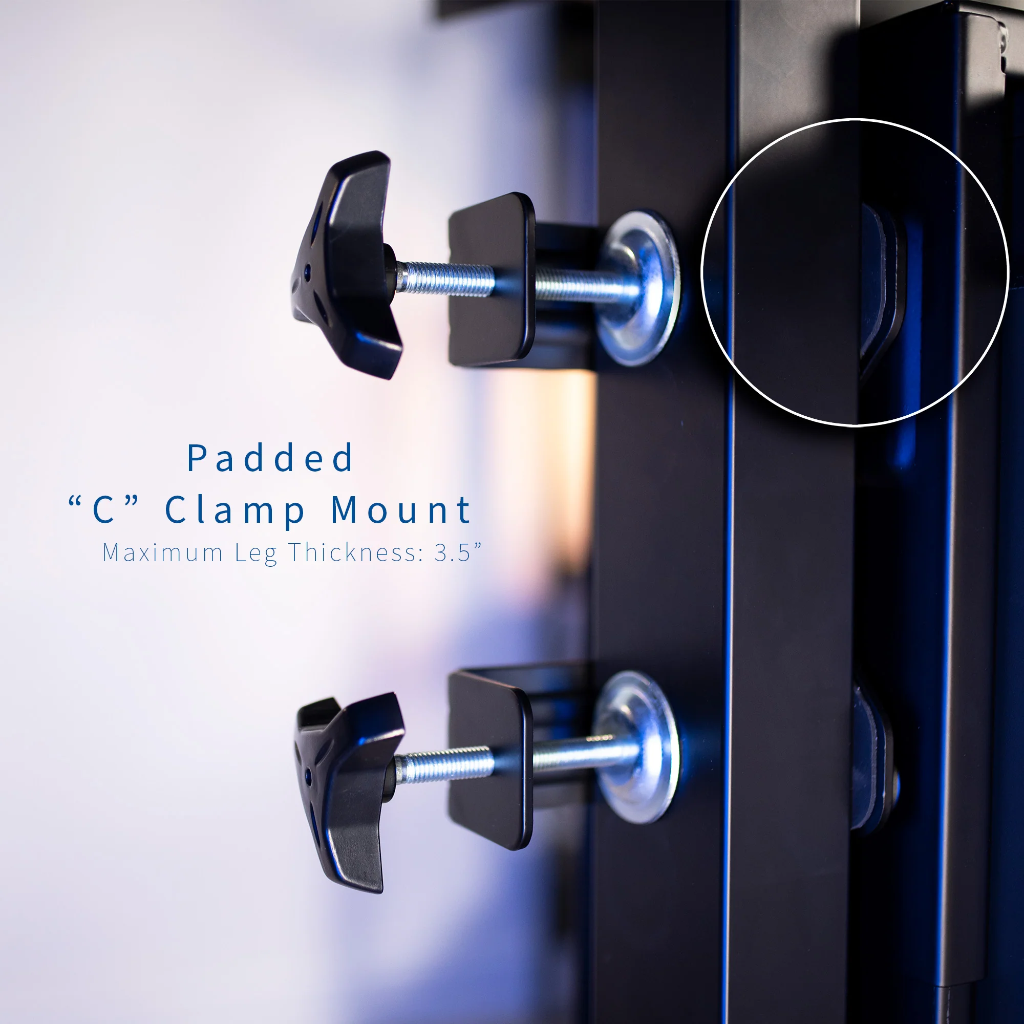 Under Desk Leg Clamp PC Mount - Image 6