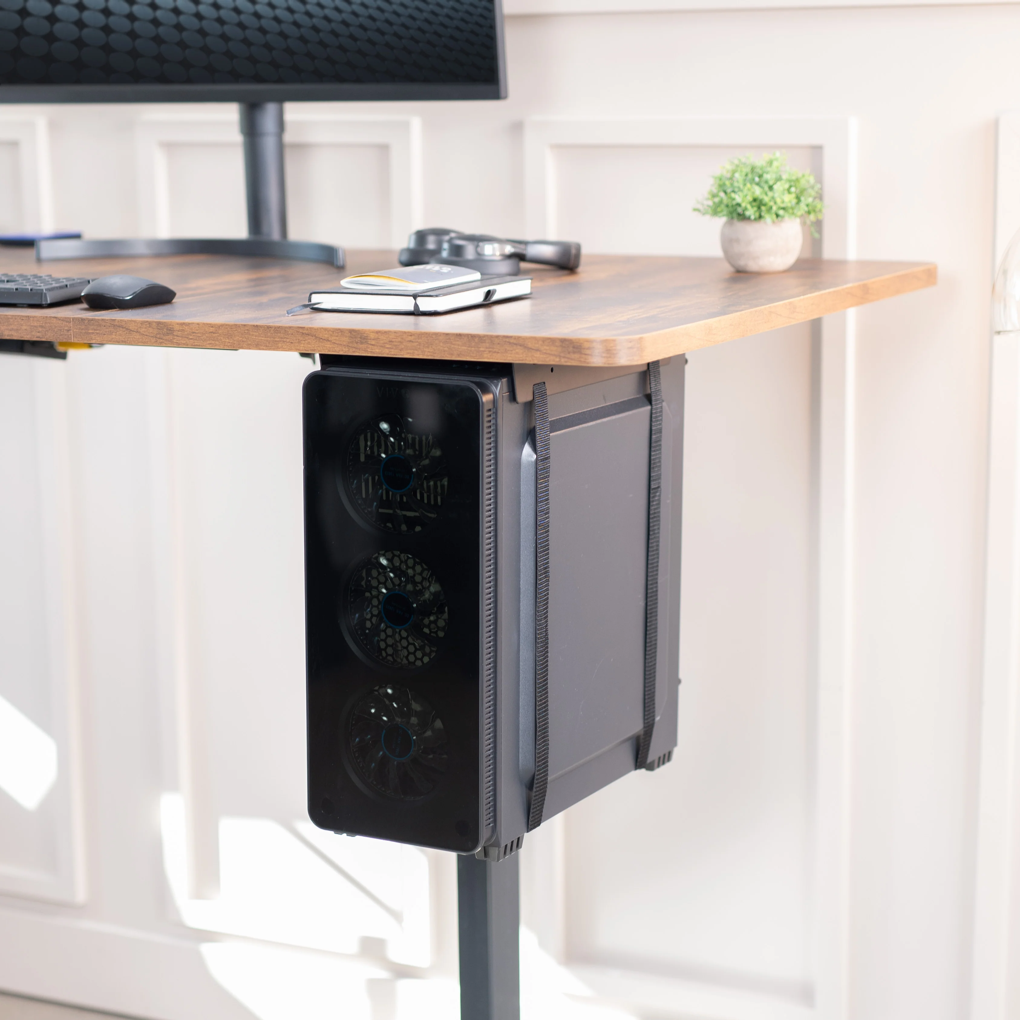 Under Desk Adjustable Strap PC Mount - Image 9