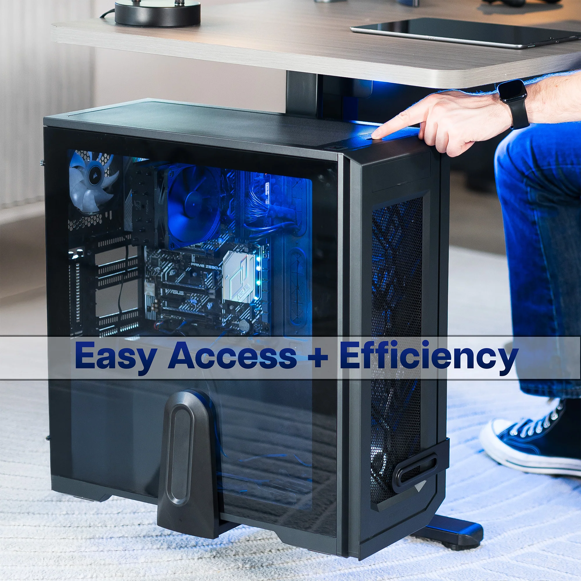Large Under Desk and Wall PC Mount - Image 7