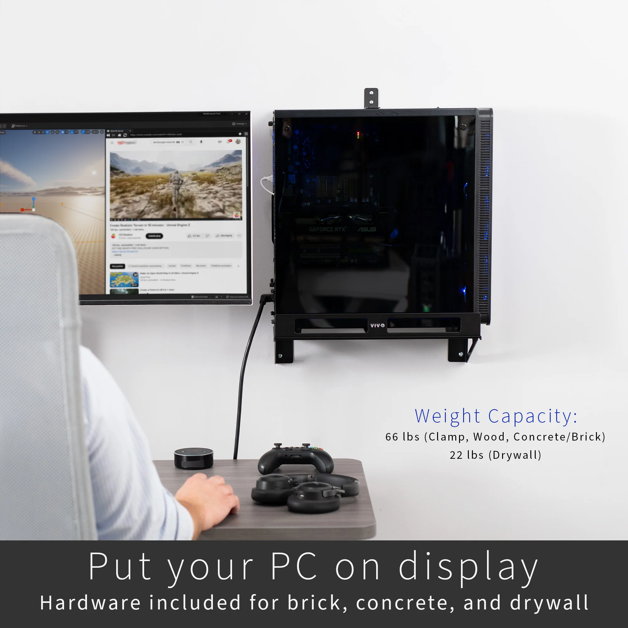 Deskside and Wall Gaming PC Mount - Image 6