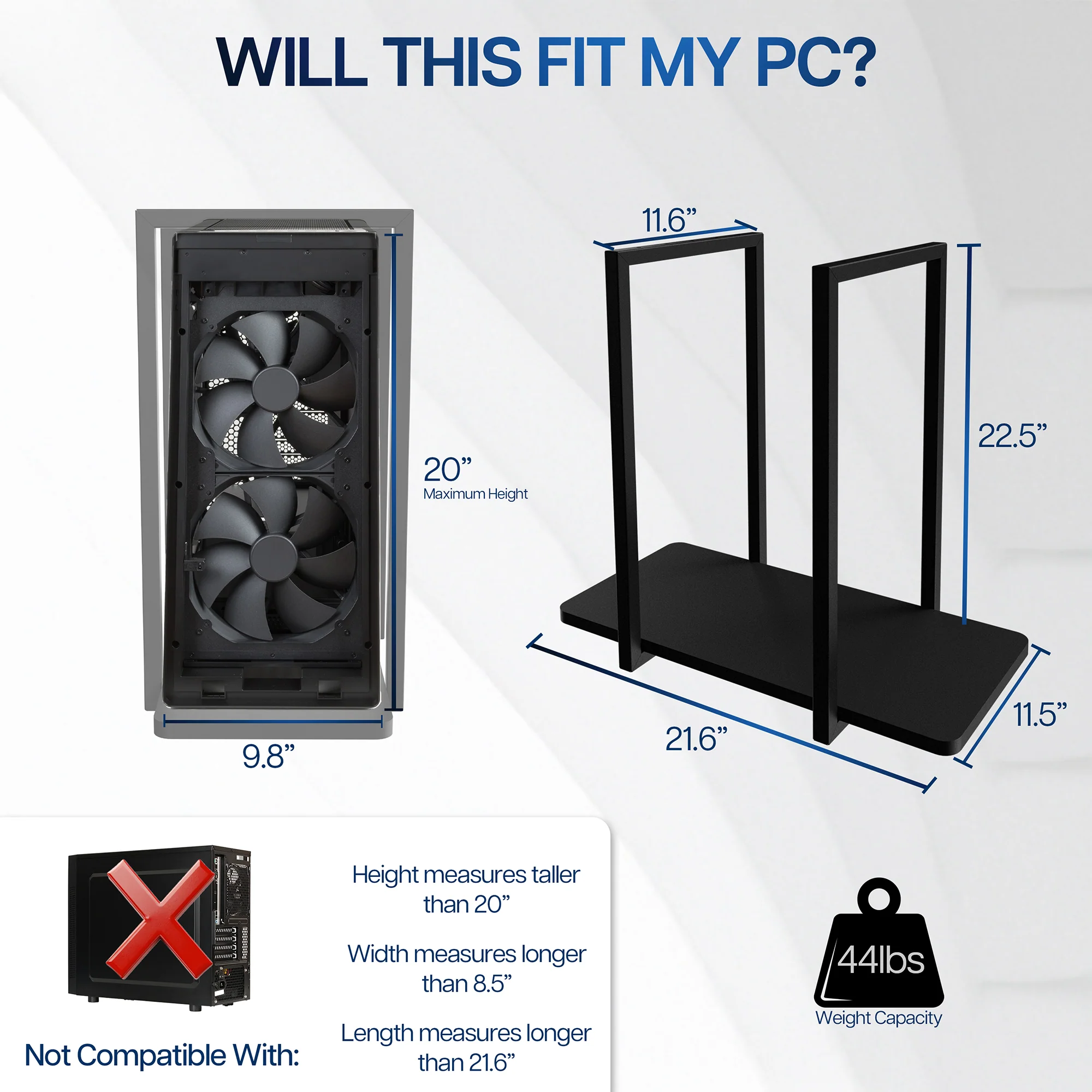 Under Desk PC Shelf Mount - Image 3