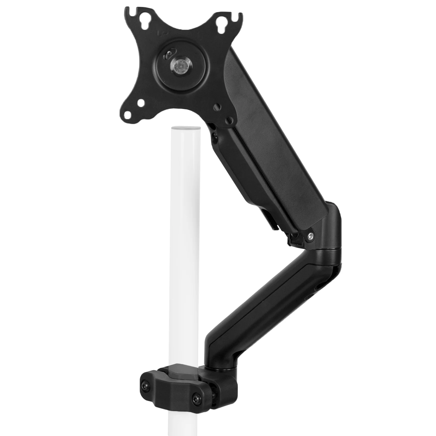 Pole Mount Pneumatic Monitor Arm for VESA 75x75mm and 100x100mm