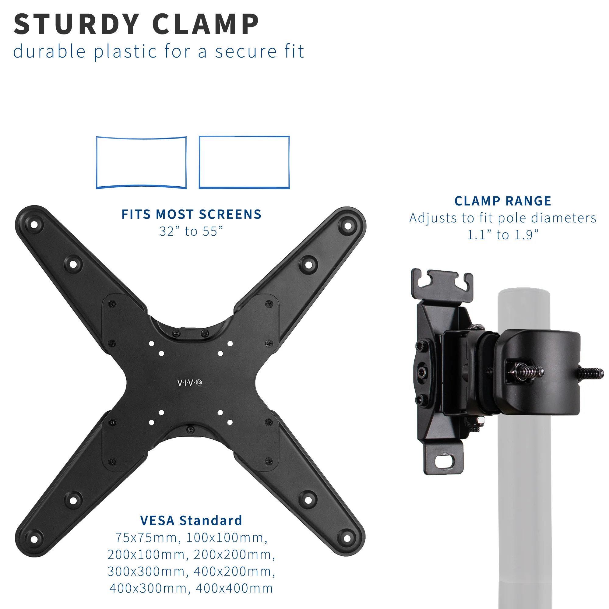 Pole Mount Bracket for 32" to 55" TVs - Image 3