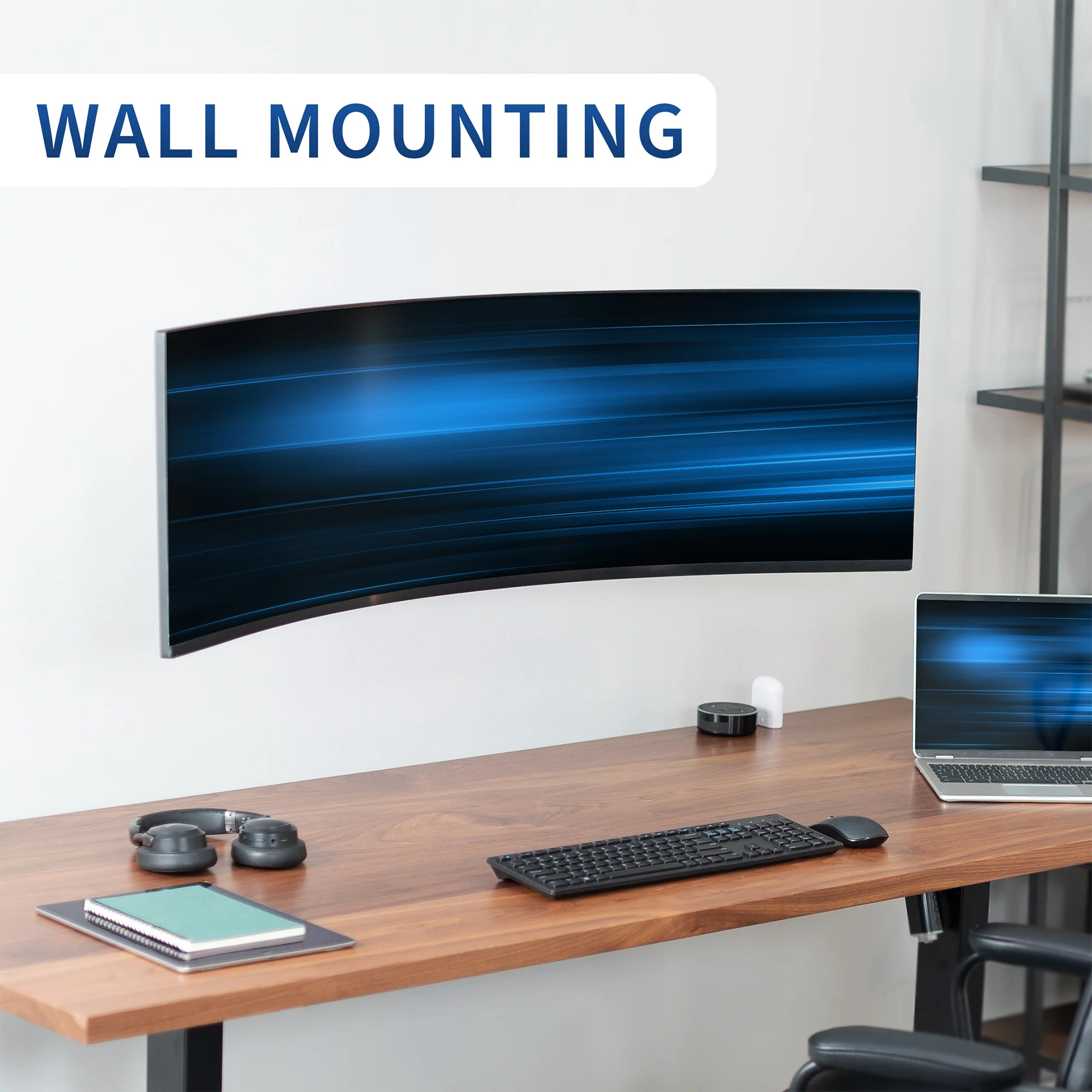 Pole Mount Ultrawide Monitor Bracket - Up to 49" Screens - Image 9