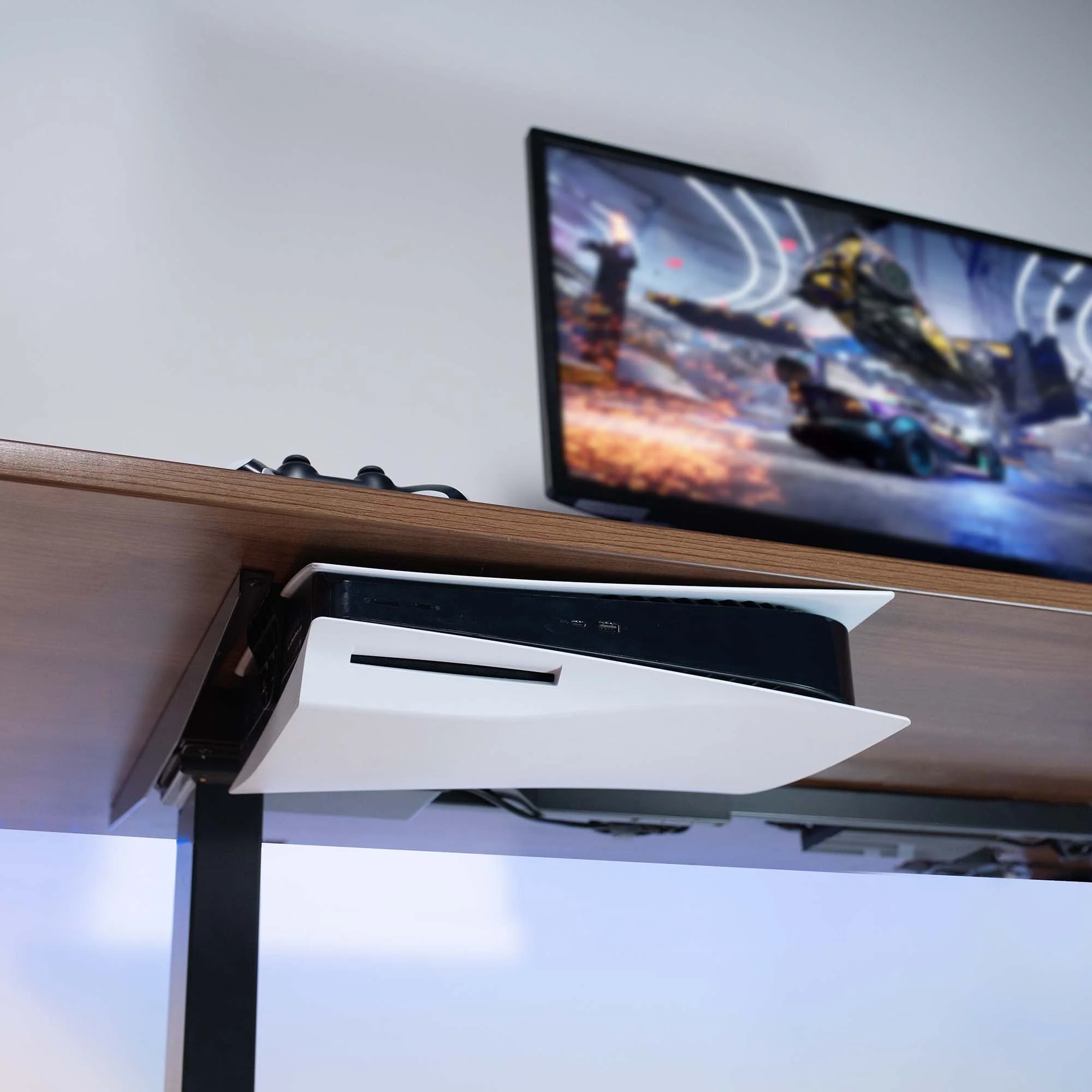 2-in-1 (Wall & Desk) Mount Designed for PS5 & PS5 Slim + 2 Controller Mounts - Image 10