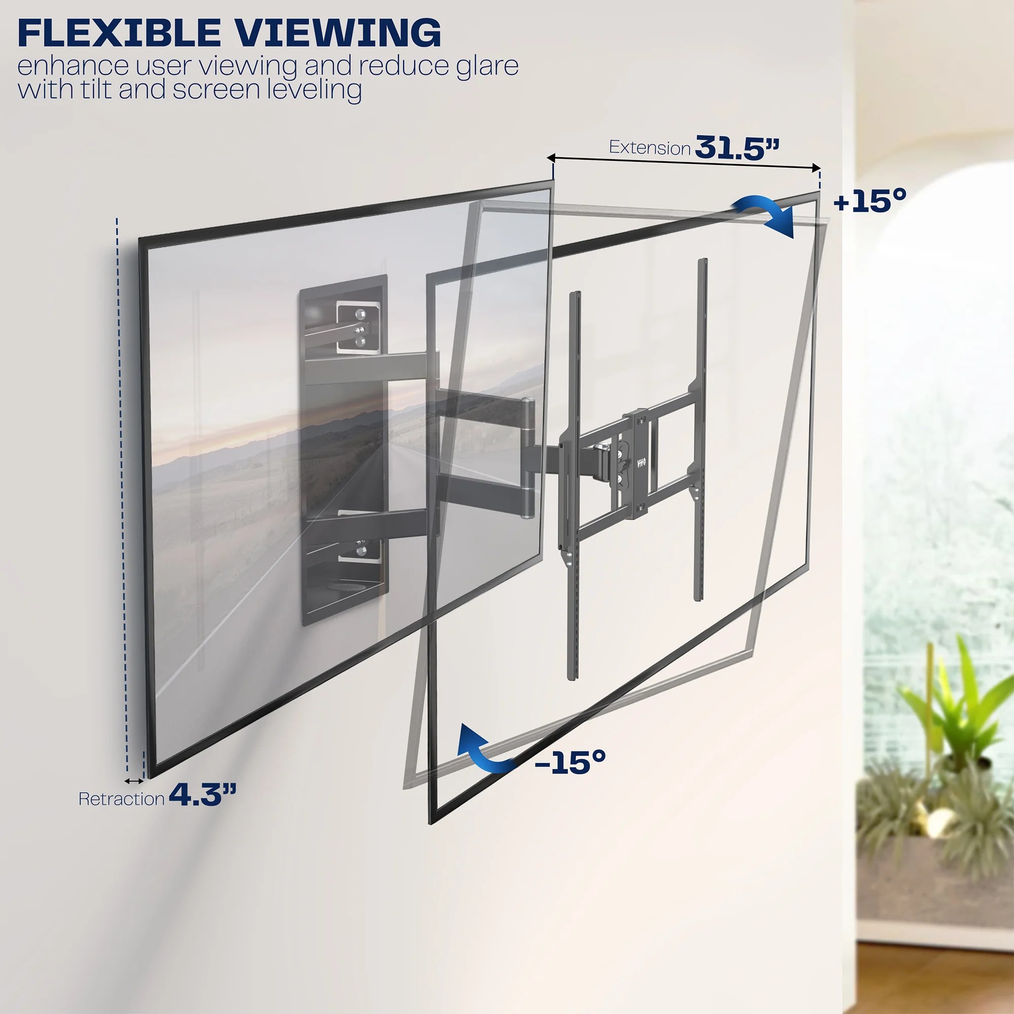 Premium Recessed Large TV Wall Mount - Image 9