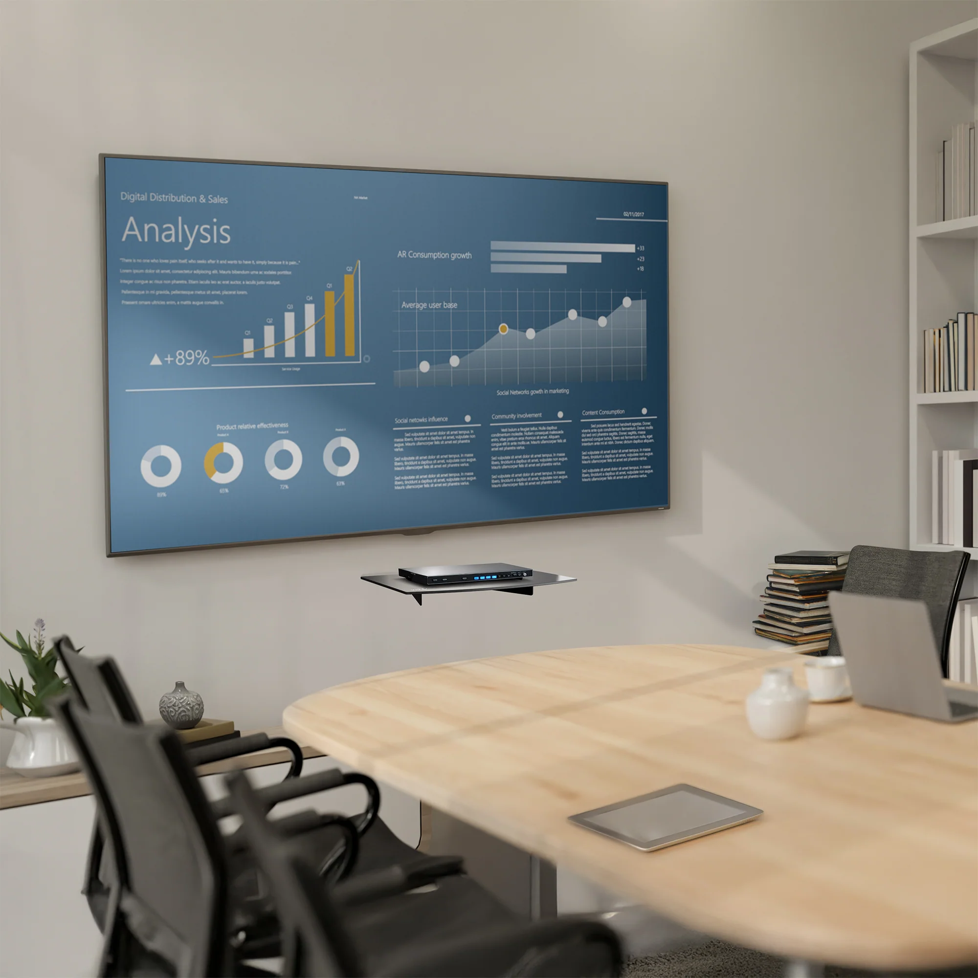 Tempered Glass Floating Wall Shelf - Image 9