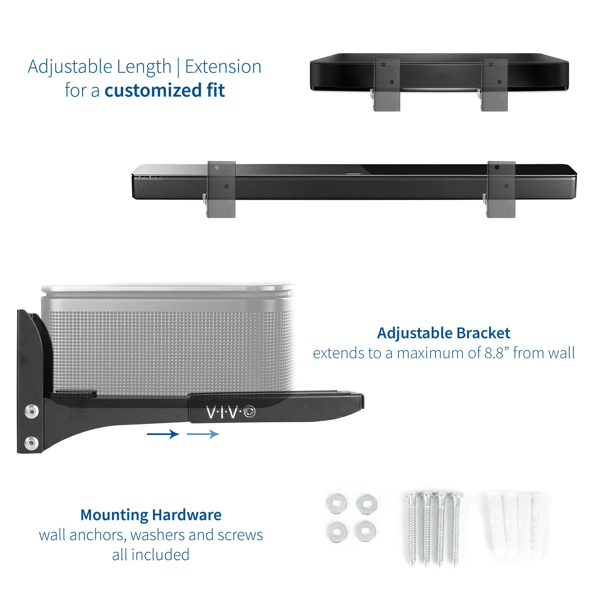 Universal Soundbar Speaker Wall Mount - Image 6