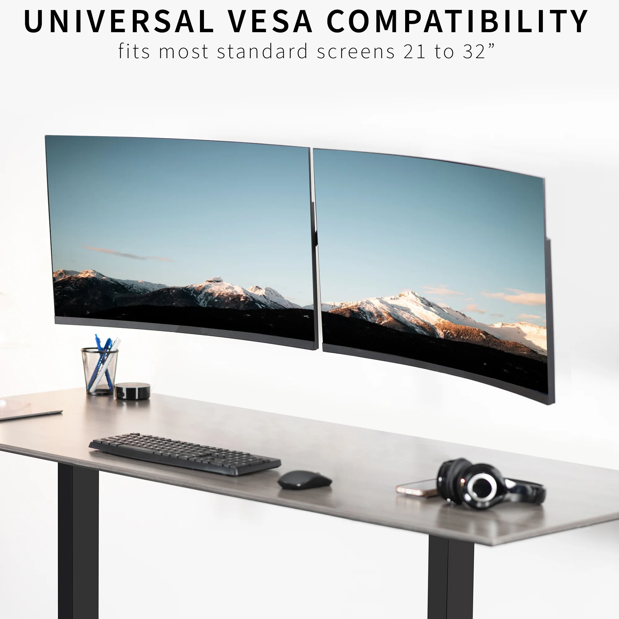 Telescoping Dual 21” to 32” Monitor Wall Mount - Image 7