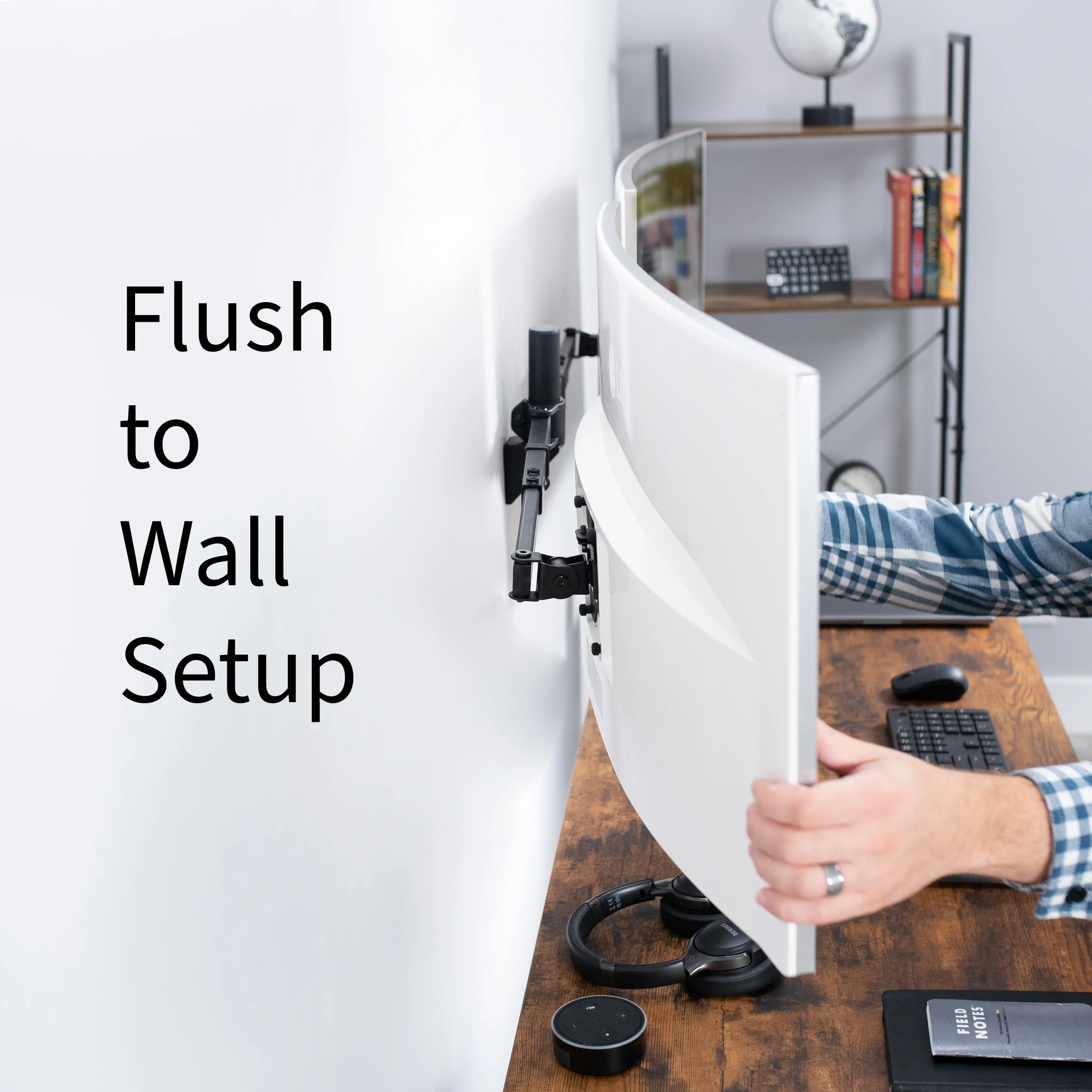 Telescoping Dual 27” to 38” Monitor Wall Mount - Image 6