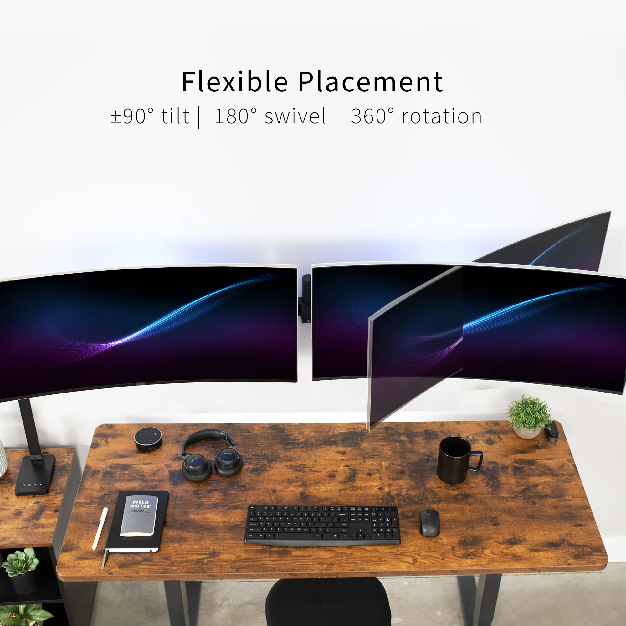 Telescoping Dual 27” to 38” Monitor Wall Mount - Image 7