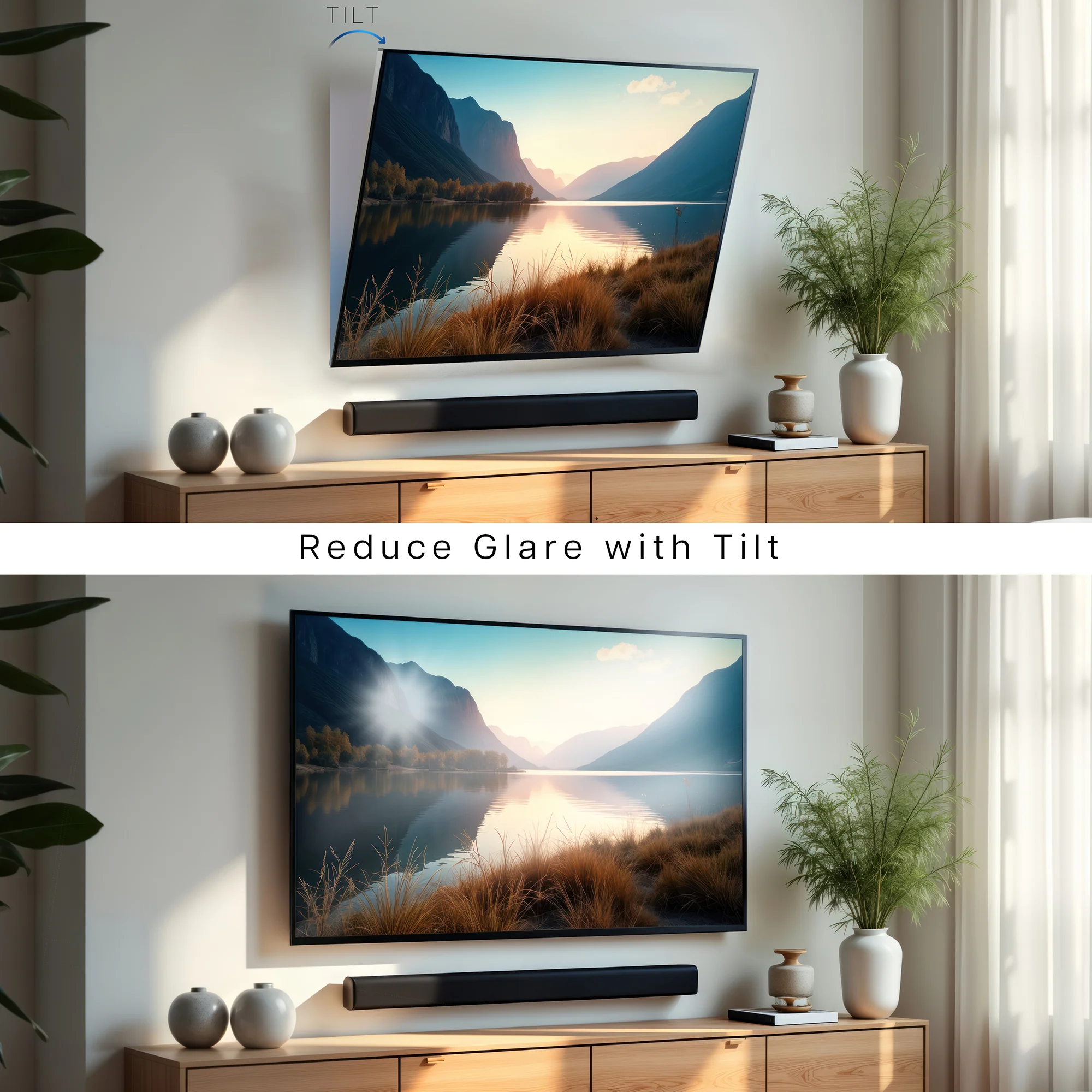 Low Profile Tilting TV Wall Mount for 55" to 105" Screens - Image 8