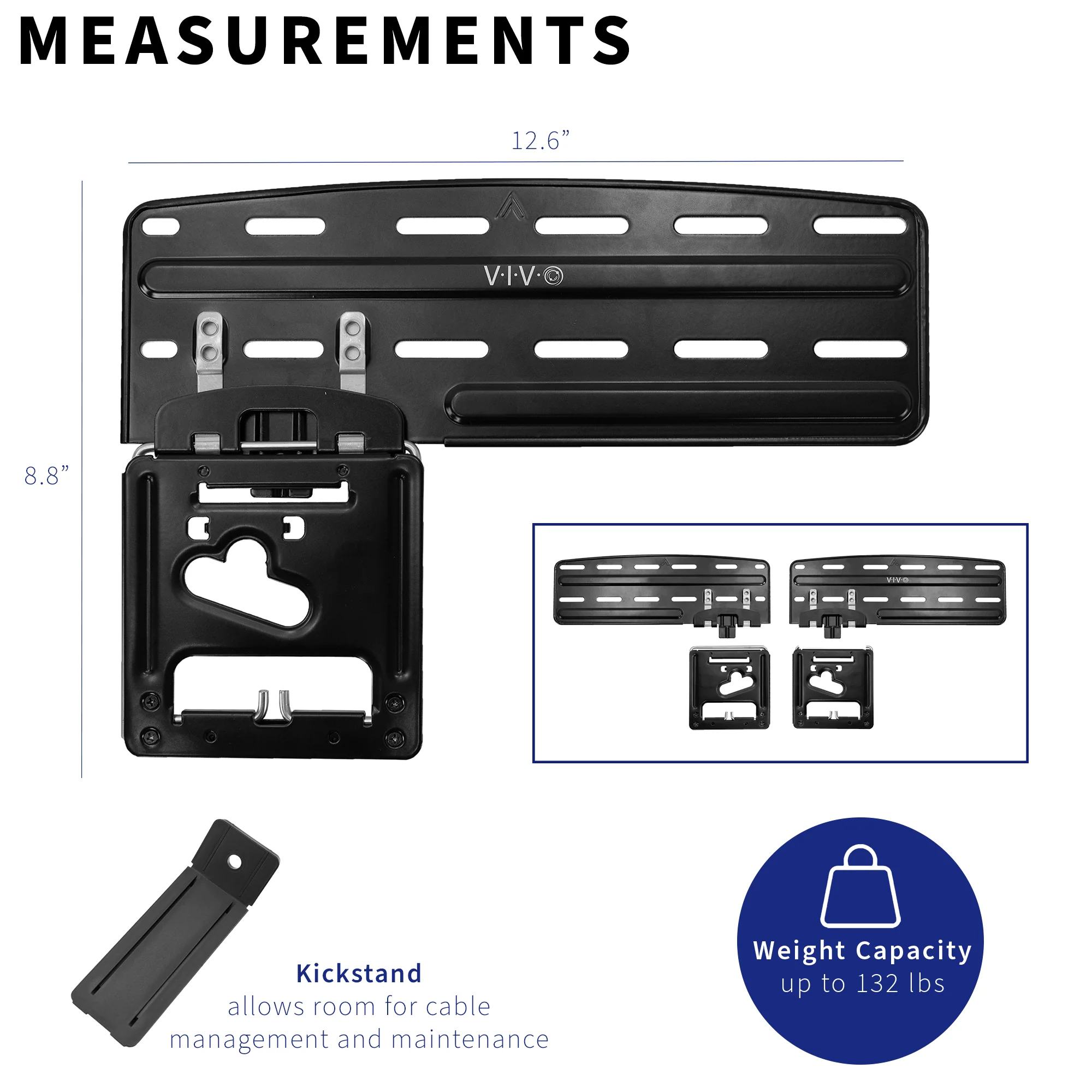 Micro Gap TV Wall Mount for Samsung Screens - Up to 85" Screens - Image 7