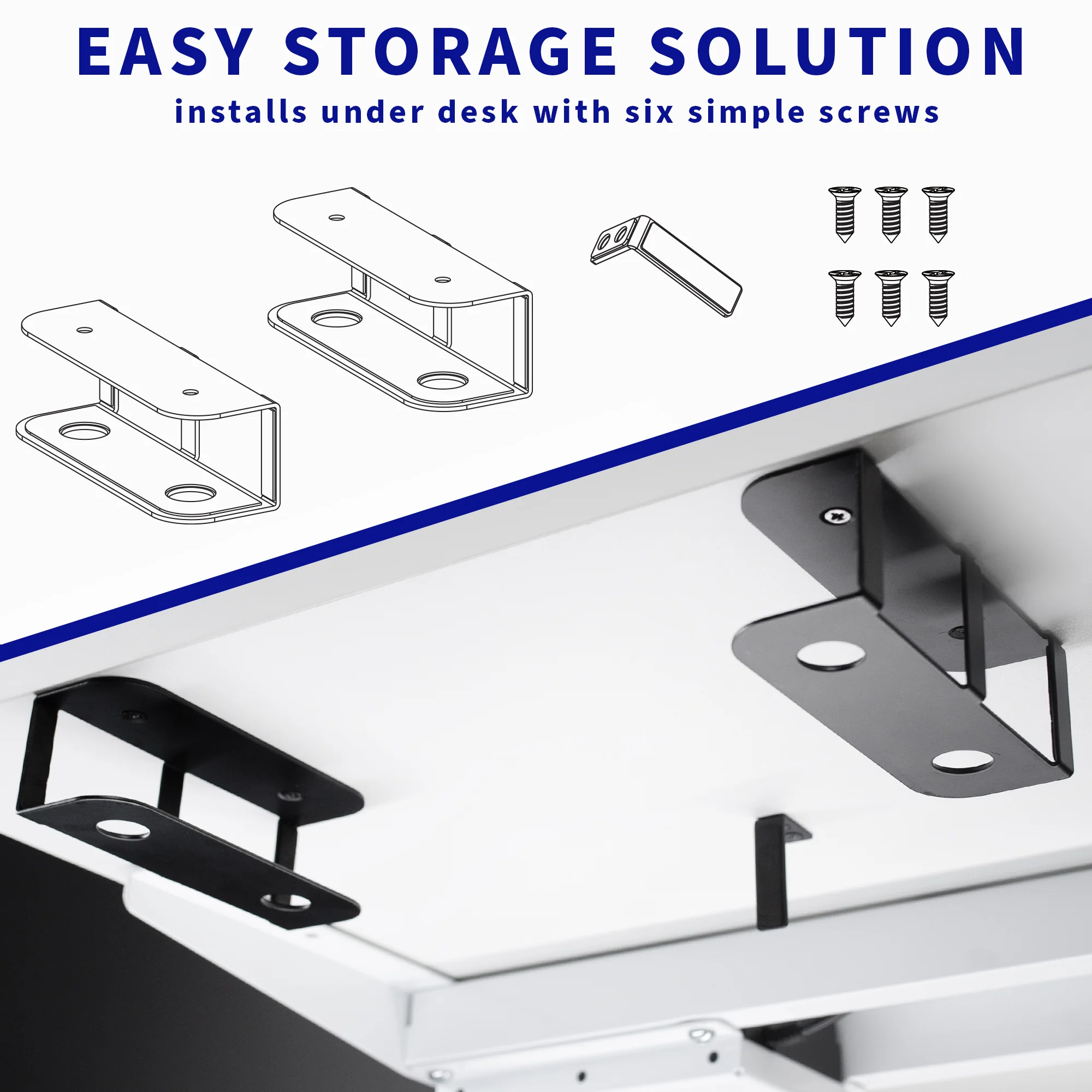 Under Desk Universal Laptop Storage Mount - Image 6