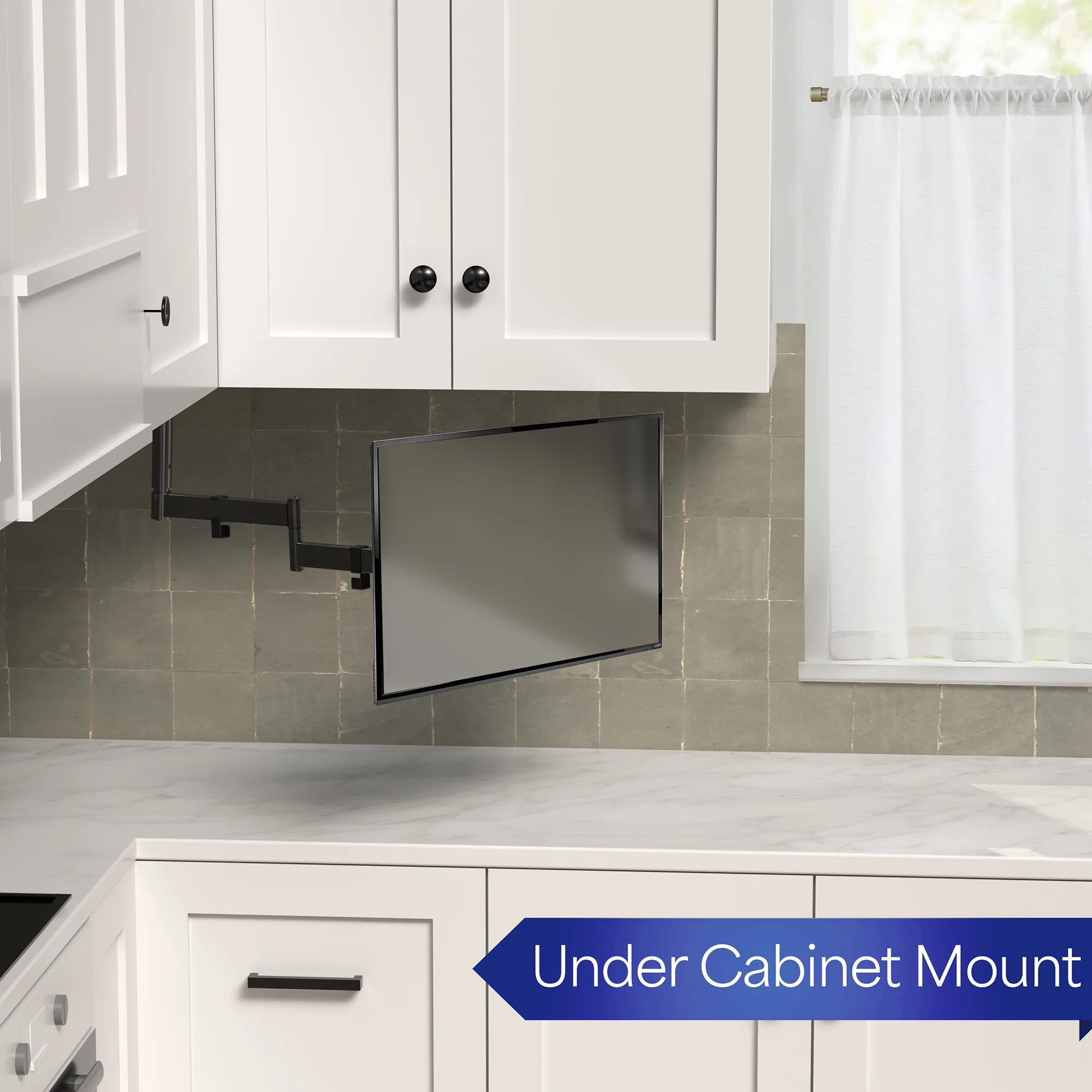 Under Cabinet Articulating Single 13" to 27" Monitor/TV Mount - Image 4
