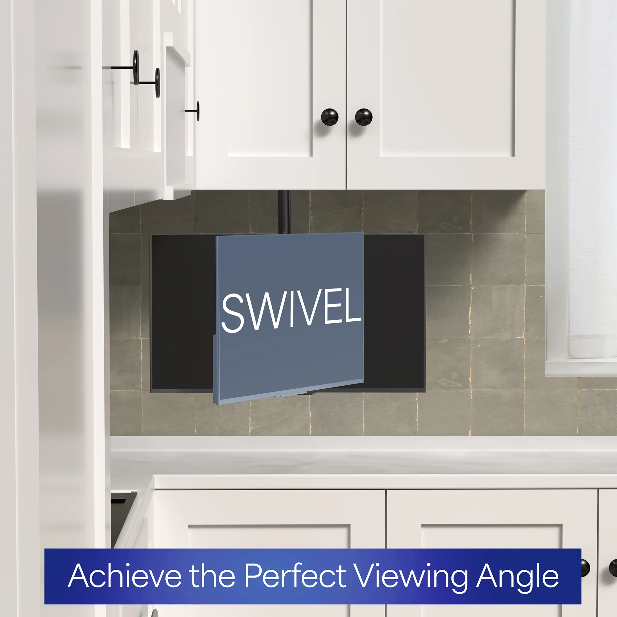 Under Cabinet Articulating Single 13" to 27" Monitor/TV Mount - Image 7