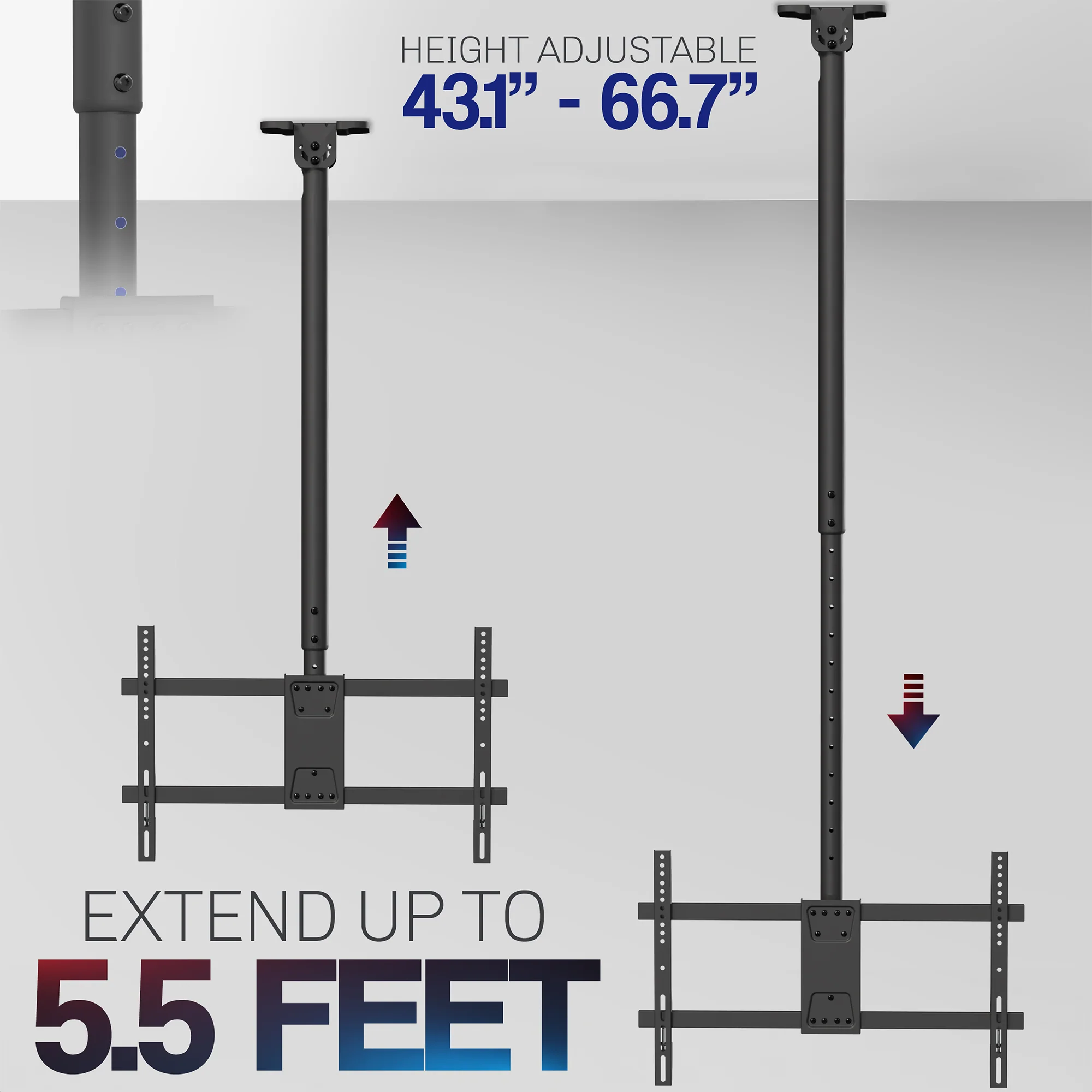 43” to 86” TV Ceiling Mount with Extension Pole - Image 13