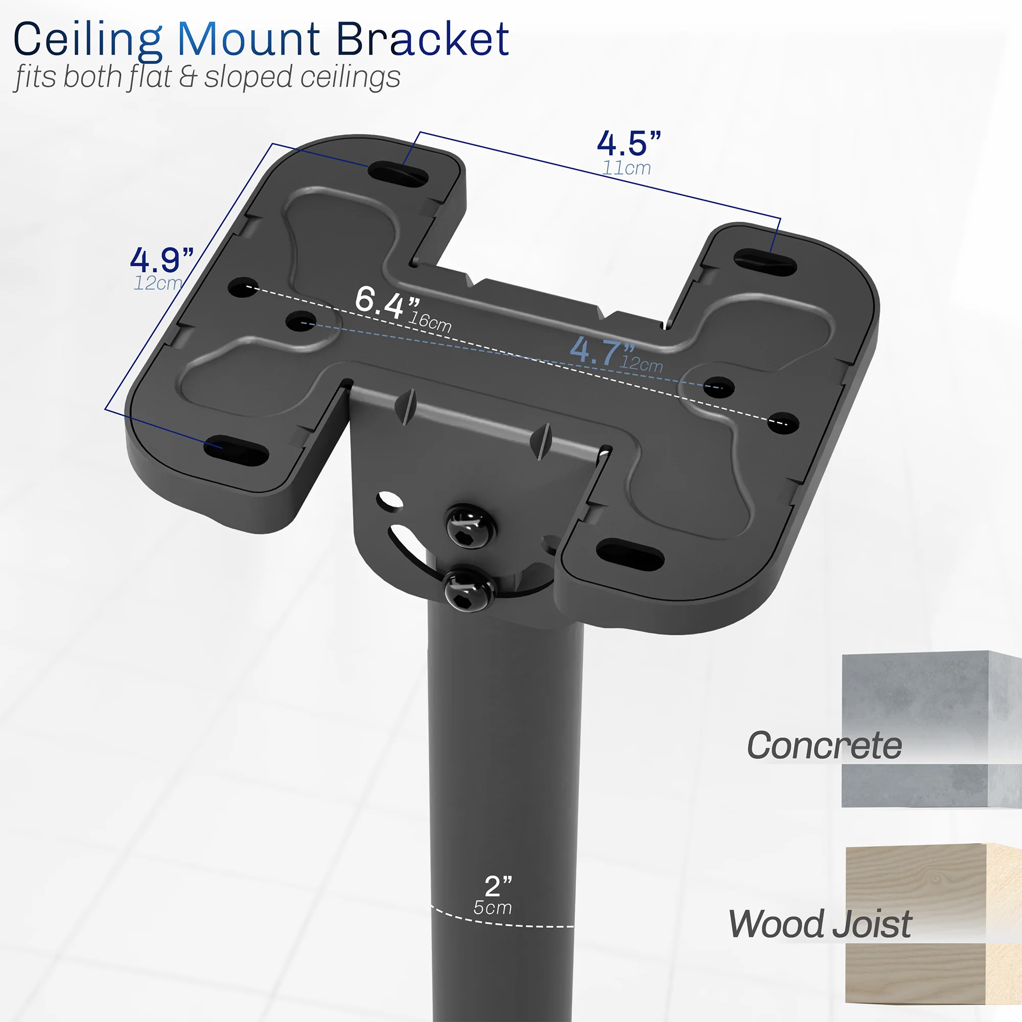 43” to 86” TV Ceiling Mount with Extension Pole - Image 6