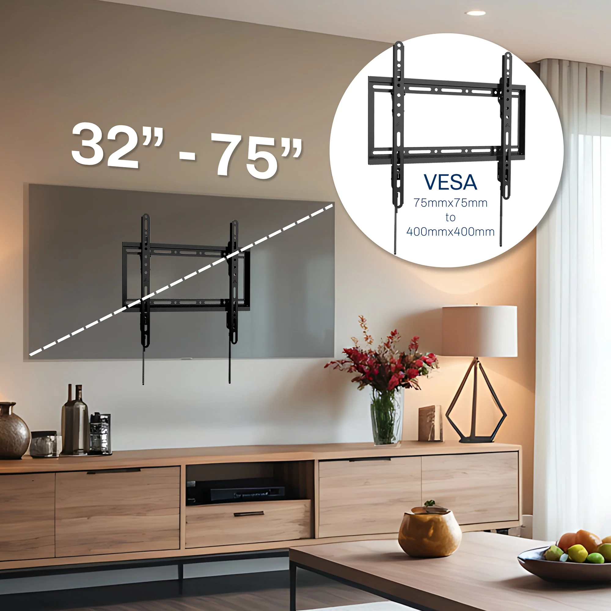 Wall Mount for 32" to 75" TVs - Image 6