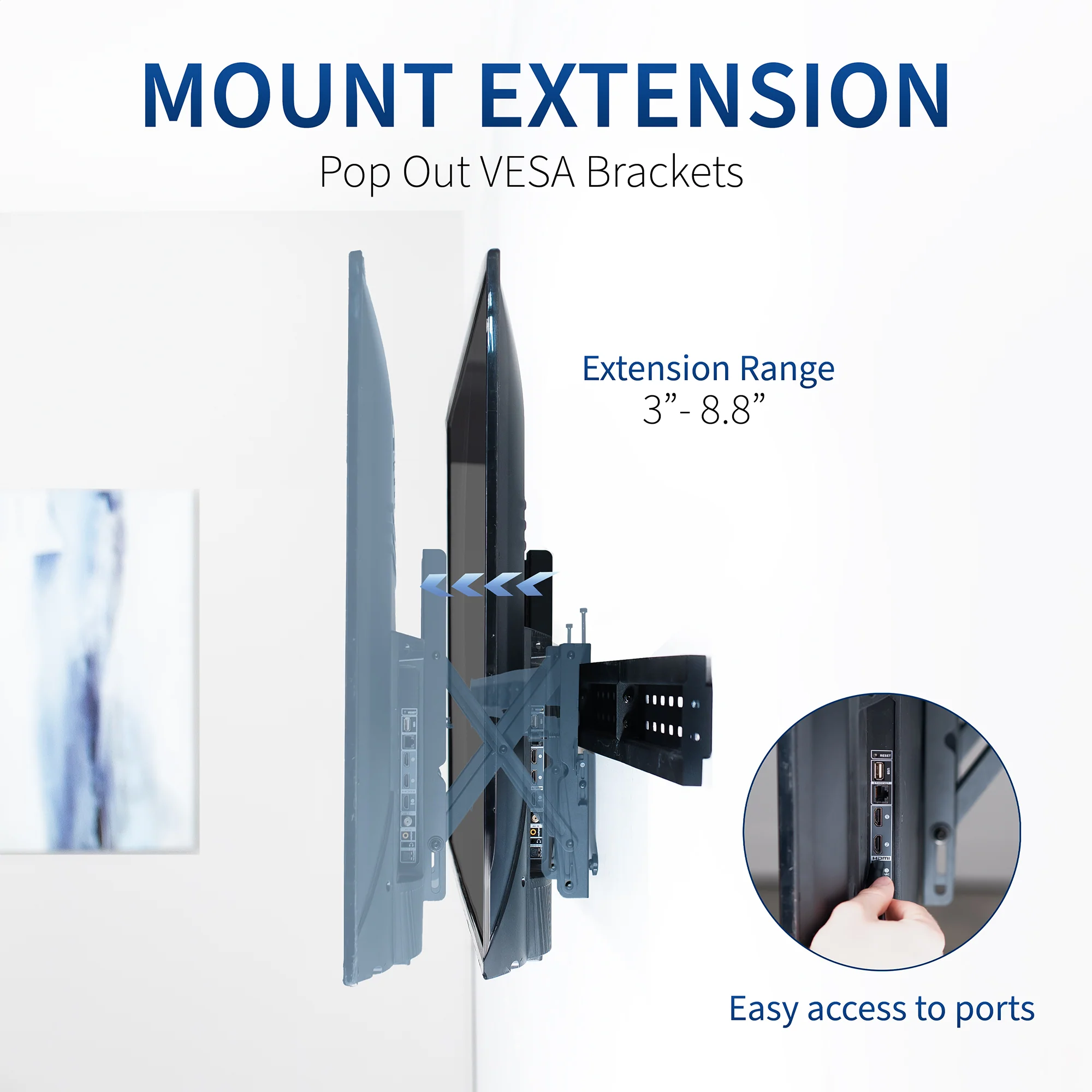 Pop-Out 2x2 Video Wall Mounts for 37” to 65” TVs - Image 3
