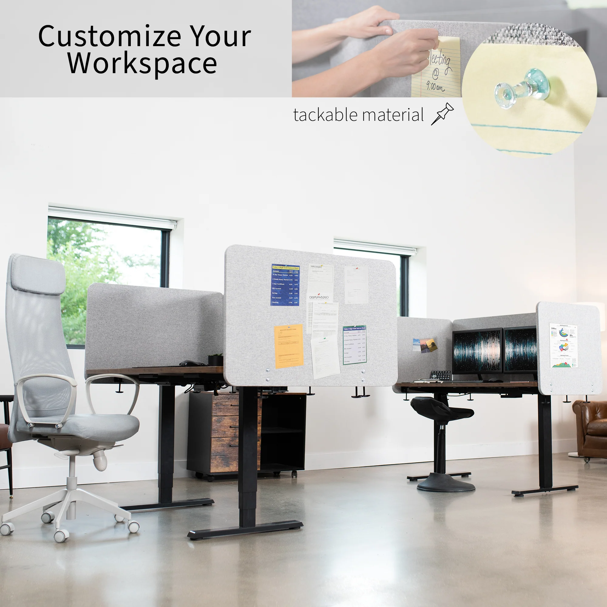 Clamp-on/Screw-on Desk Privacy Panel - Image 20