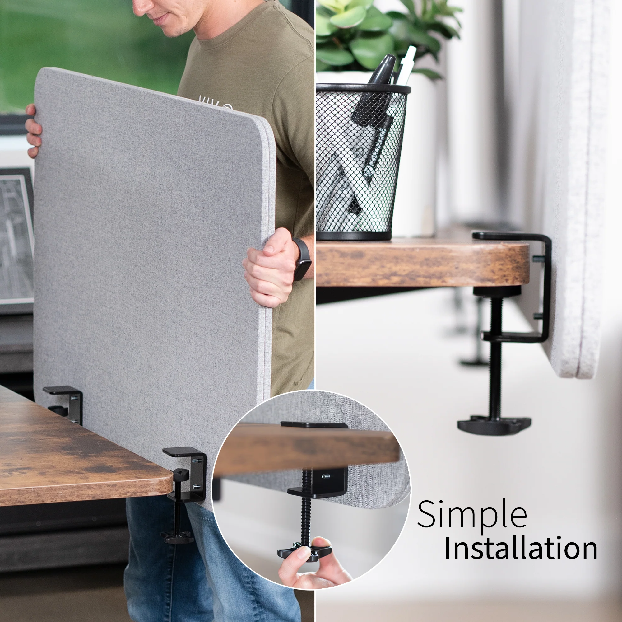 Clamp-on/Screw-on Desk Privacy Panel - Image 22
