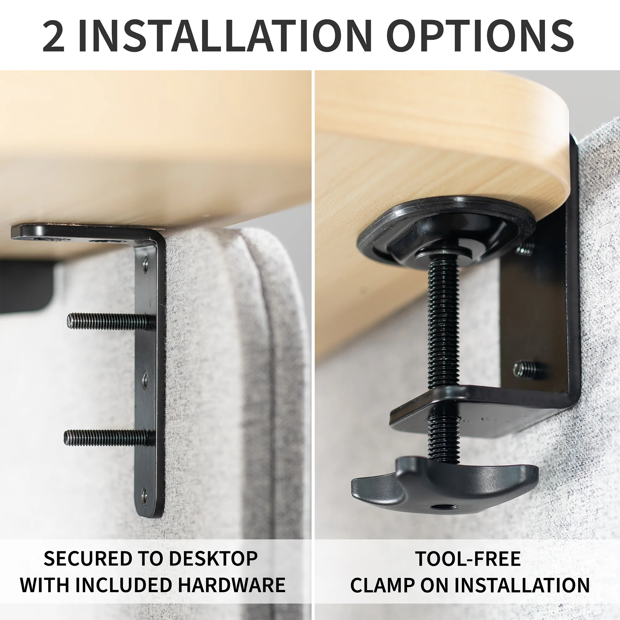 Clamp-on/Screw-on Desk Privacy Panel - Image 5