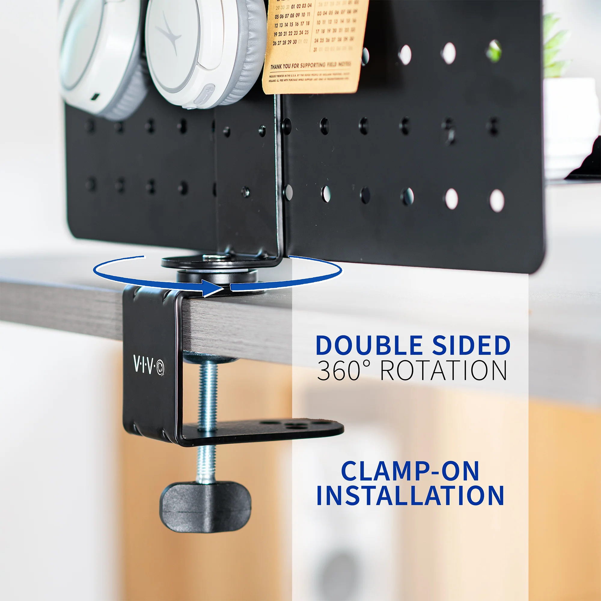 Clamp-on Rotating Pegboard - Image 5