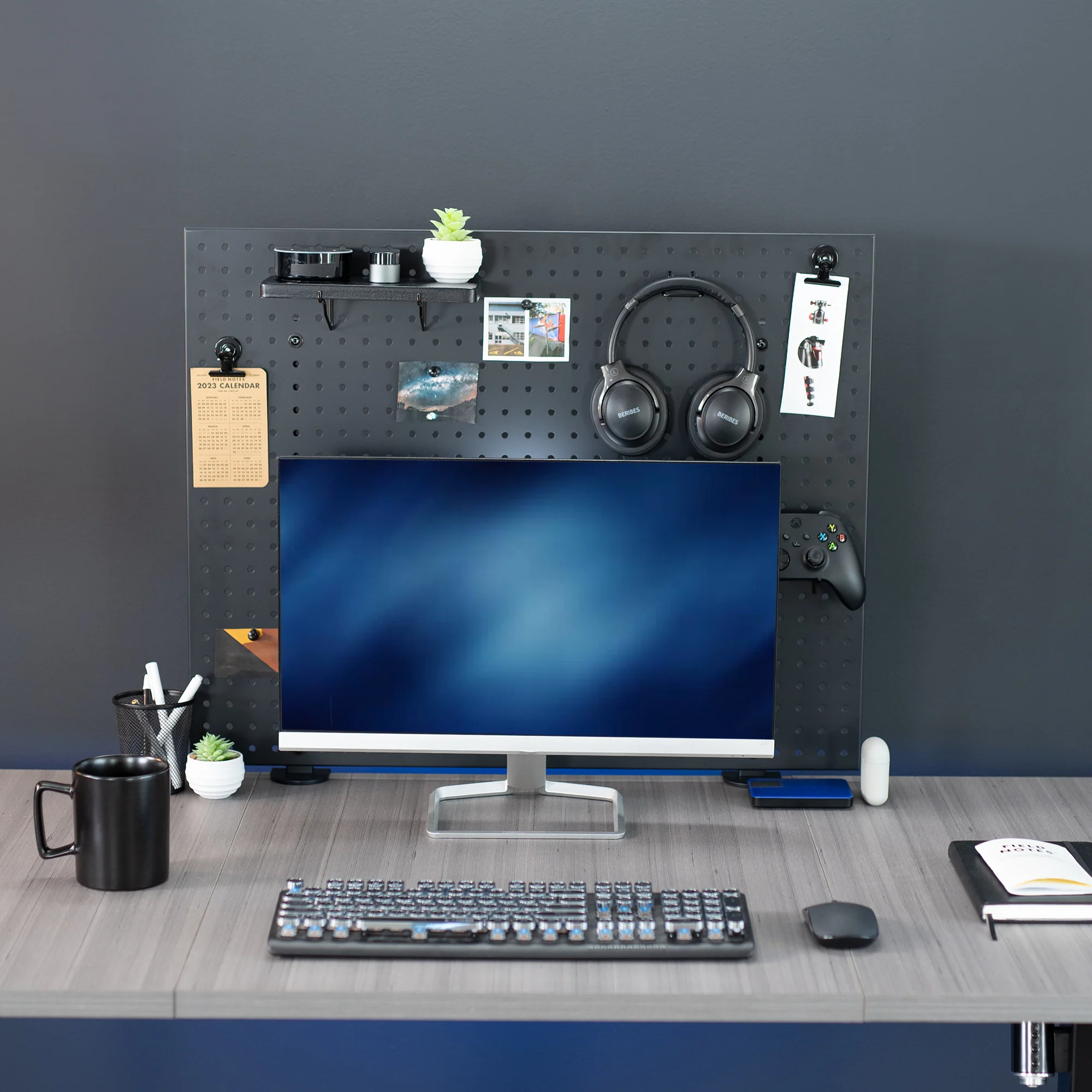 Clamp-on Desk Back Pegboard Panel & Accessory Holder - Image 14