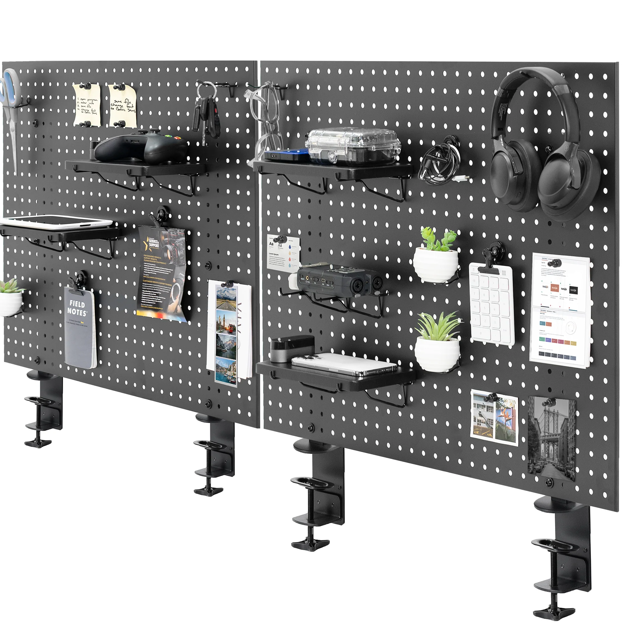 Clamp-on Desk Back Pegboard Panel & Accessory Holder - Image 15