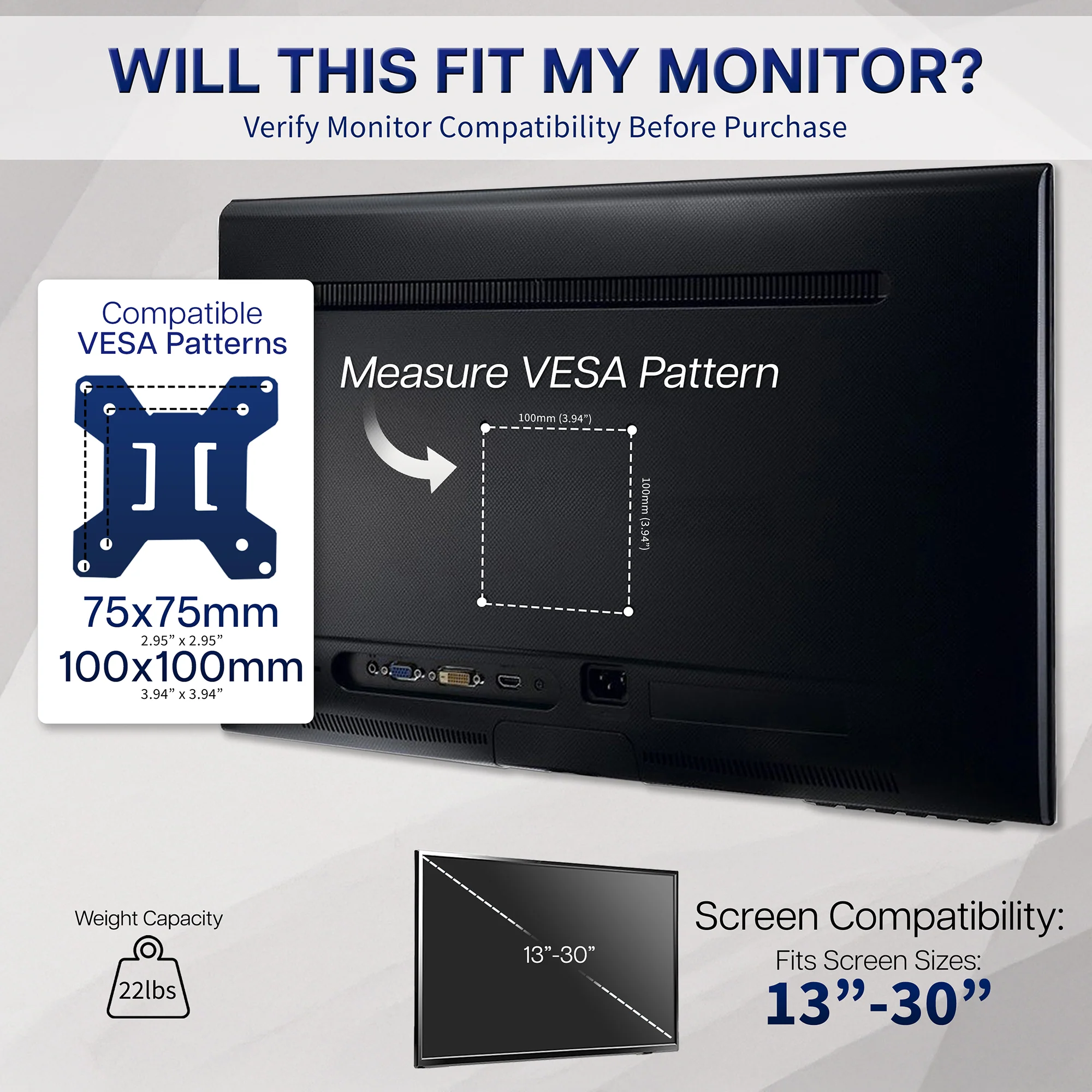VESA Adapter Bracket 75x75mm and 100x100mm - Image 3