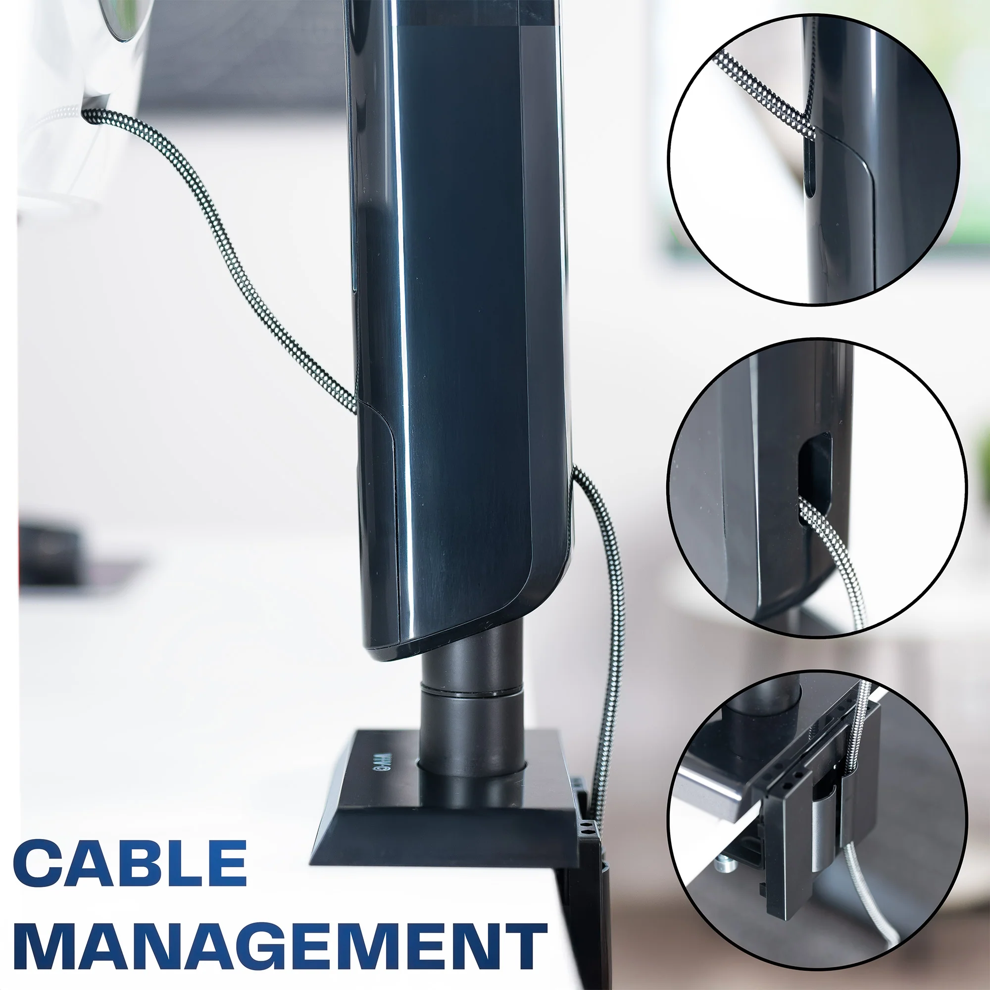 Vertical Lift Single Ultrawide Monitor Desk Mount - Image 9