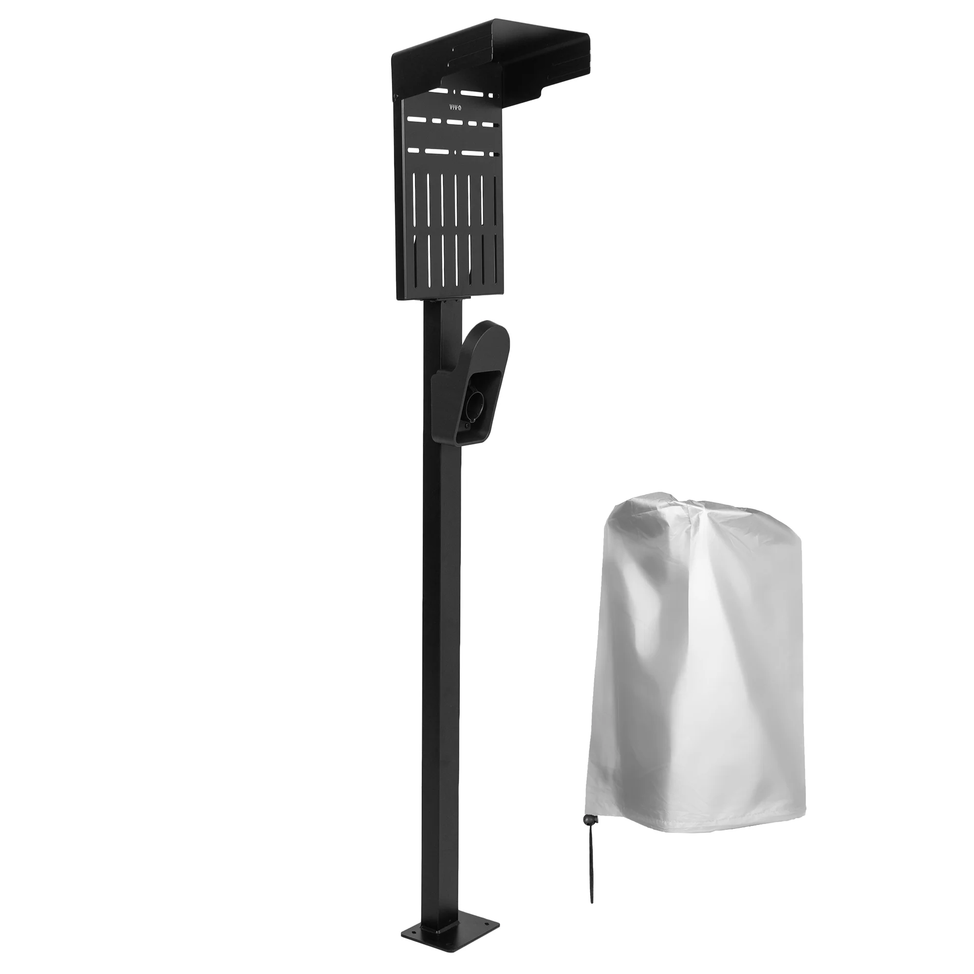 Black EV Charging Stand