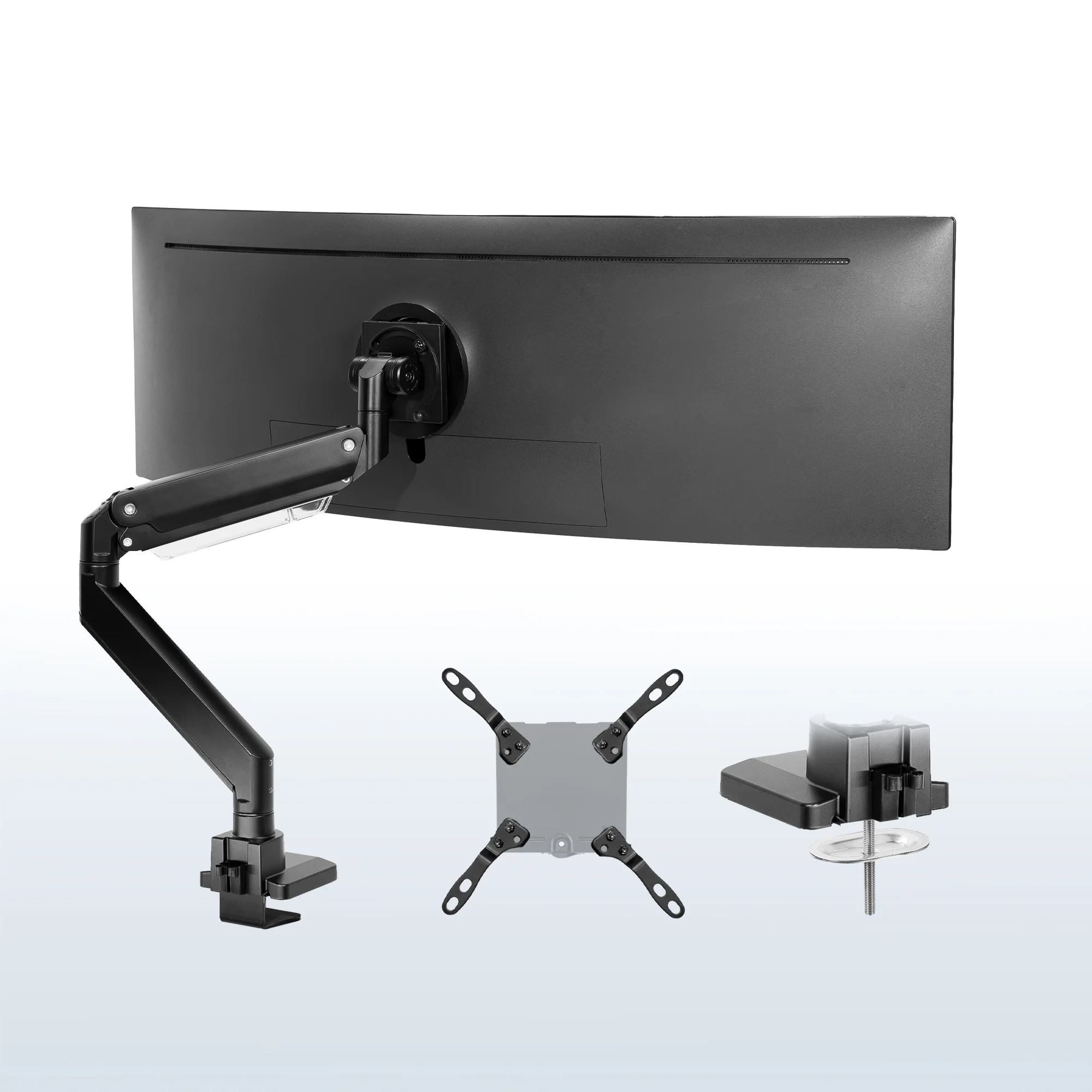 Pneumatic Spring TV and Monitor Desk Mount - Up to 57" Screens