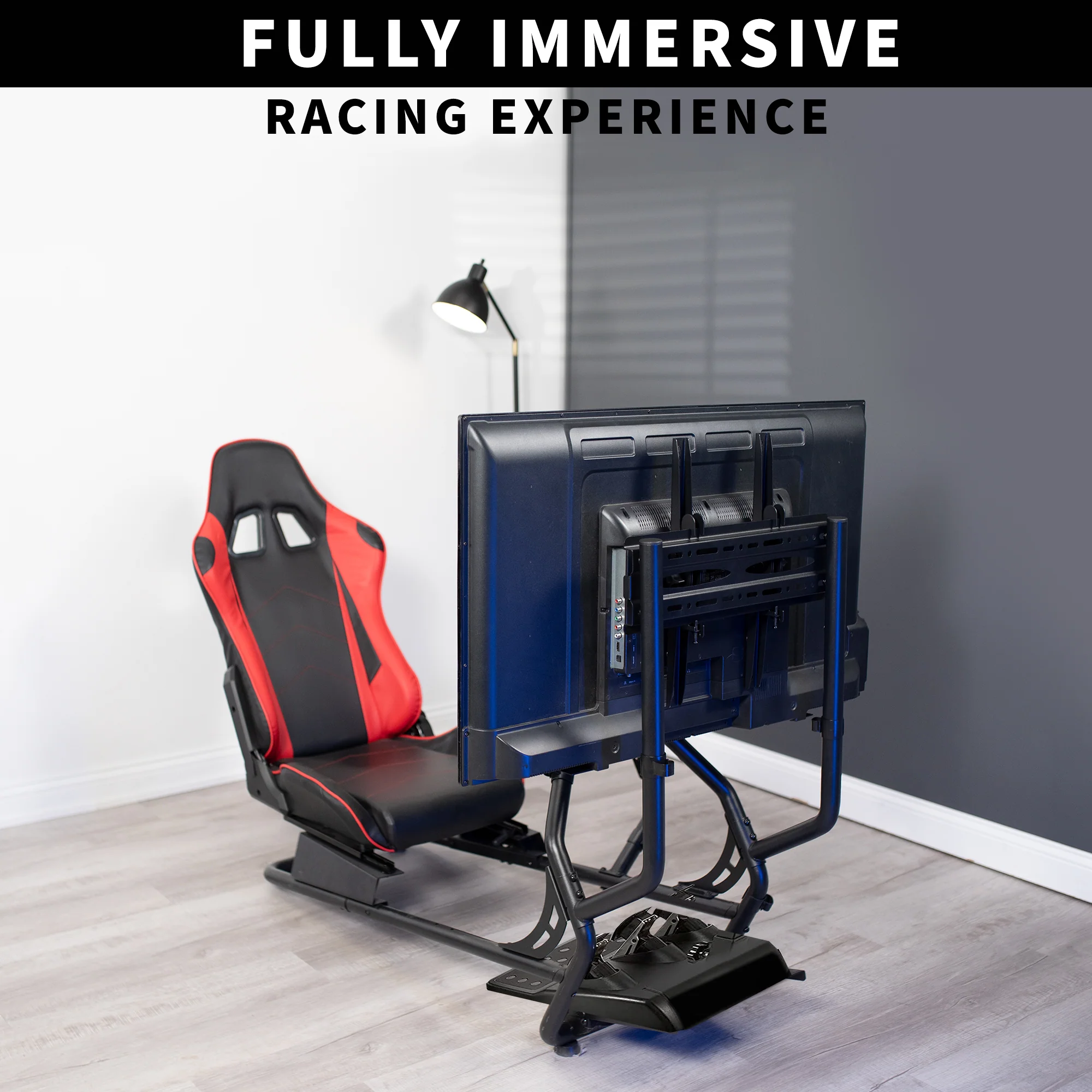 Racing Simulator Cockpit with TV Mount - Image 4