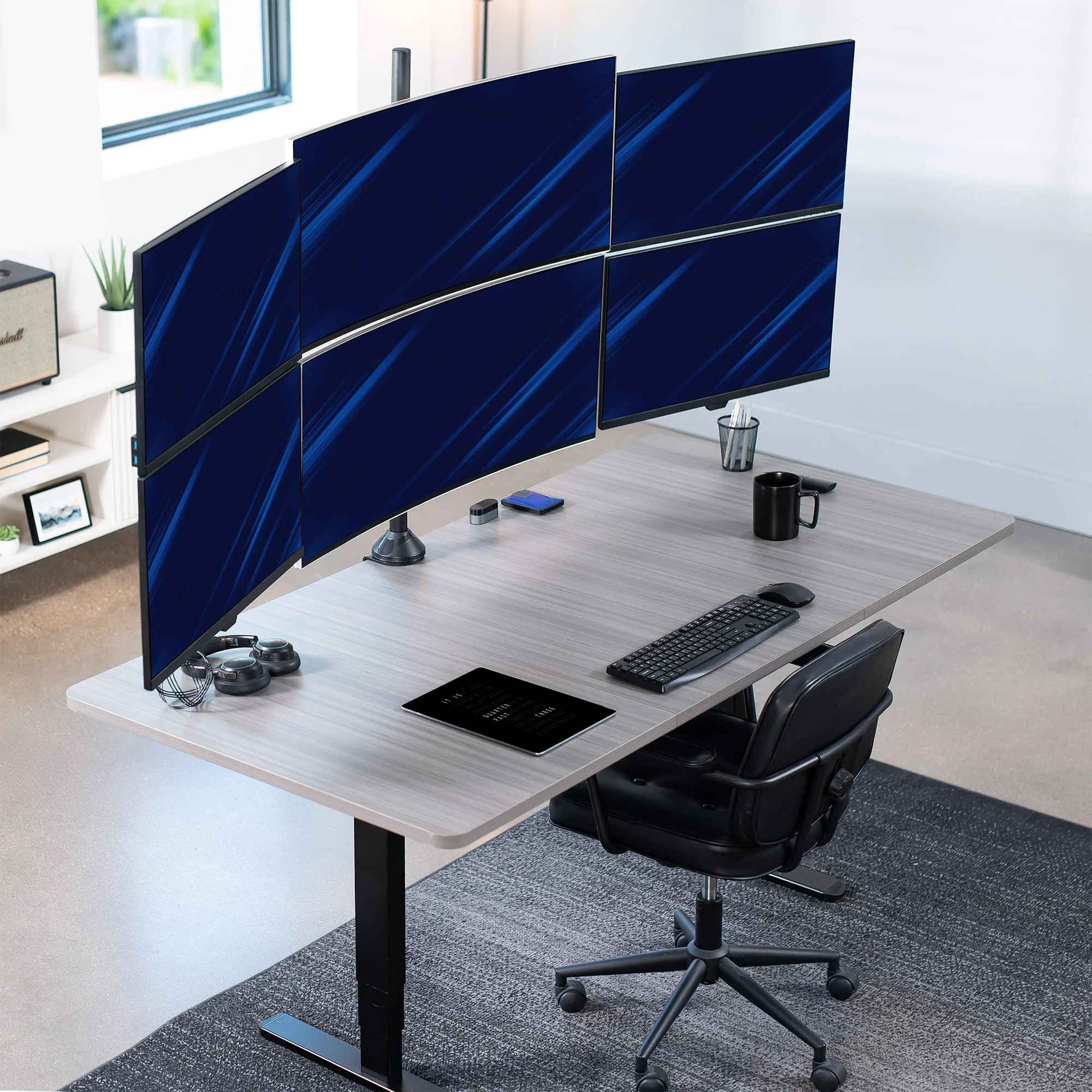 Telescoping Hex Monitor Desk Mount - Image 2