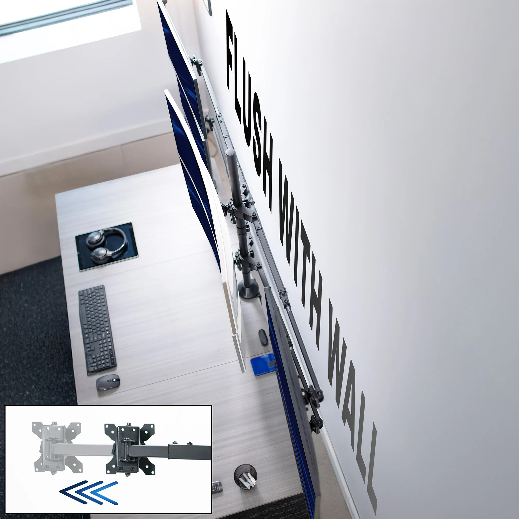 Telescoping Hex Monitor Desk Mount - Image 4