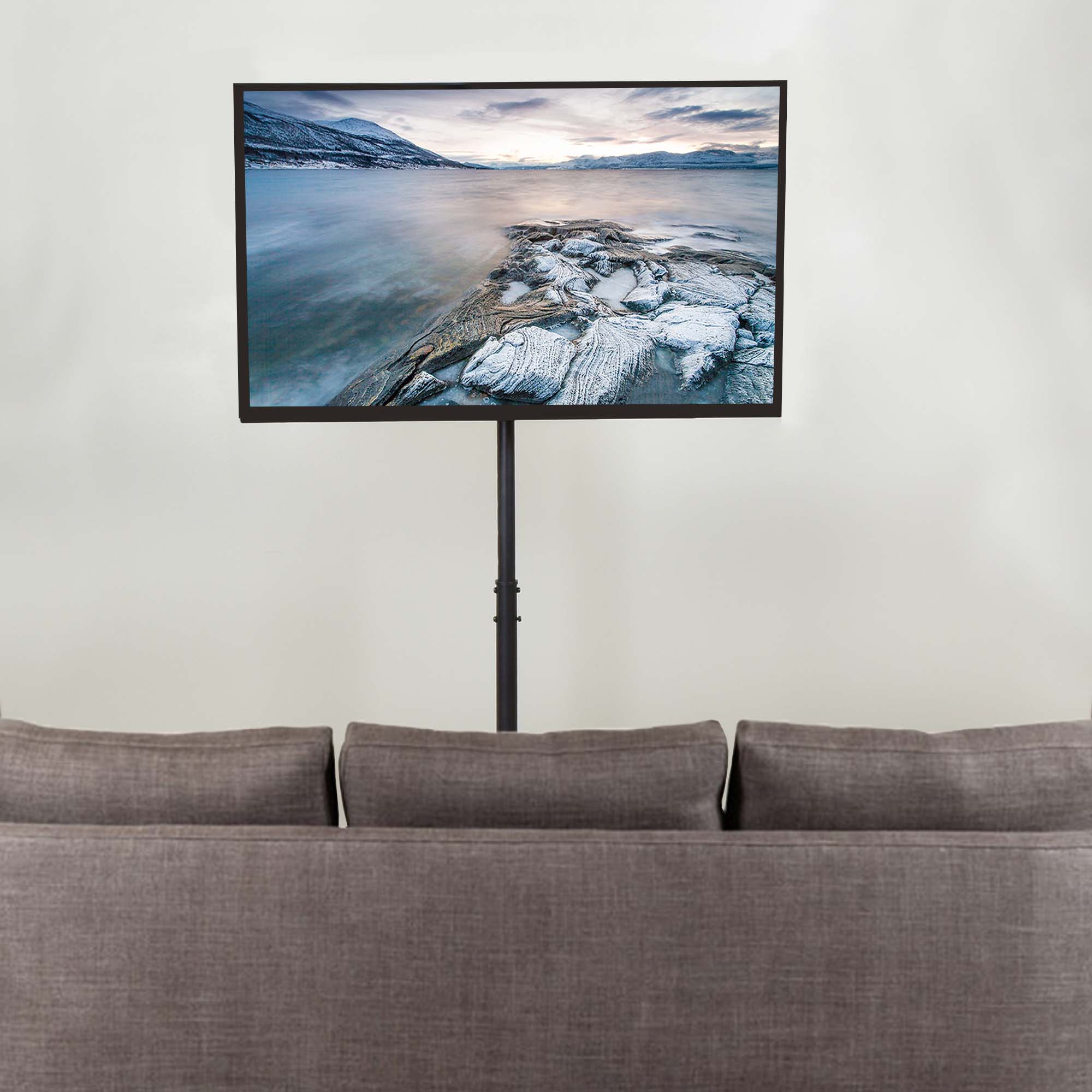 Height Adjustable TV Floor Stand - Up to 65" Screens - Image 6