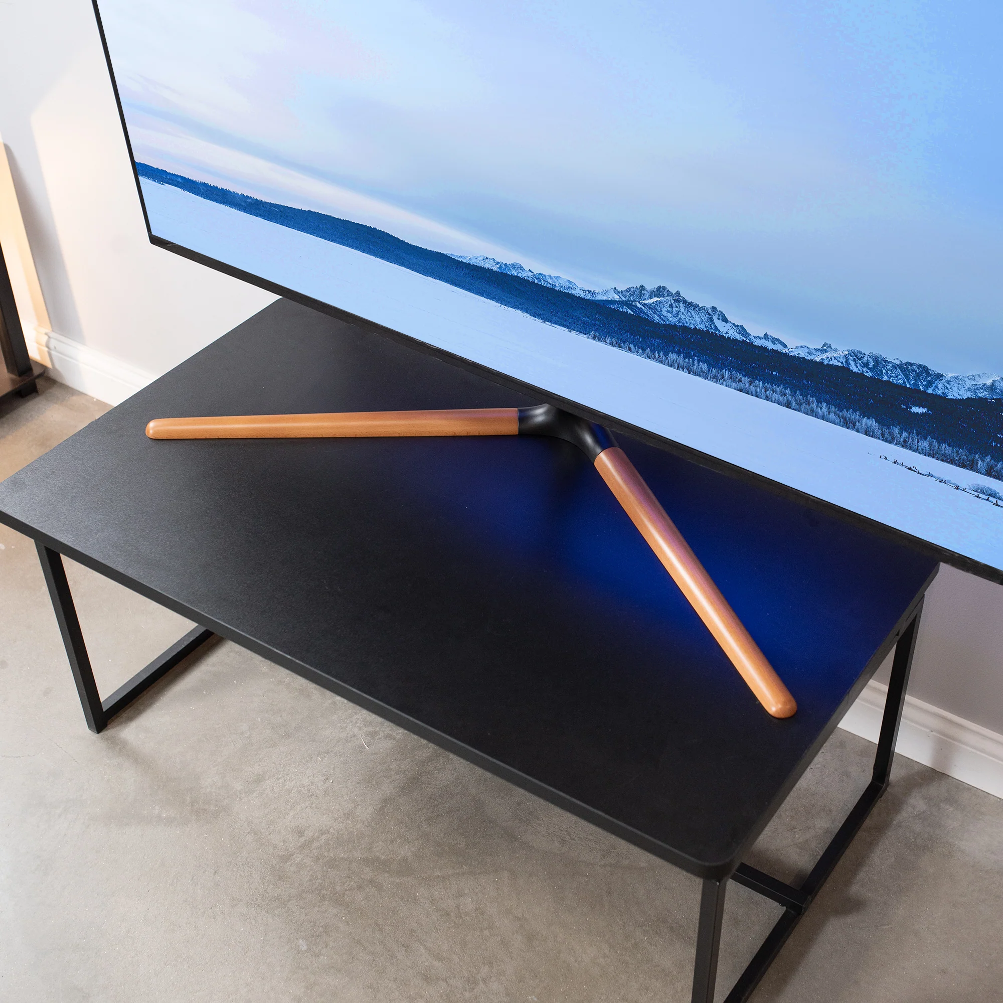 Dark Walnut 49" to 70" Tabletop TV Stand - Image 5