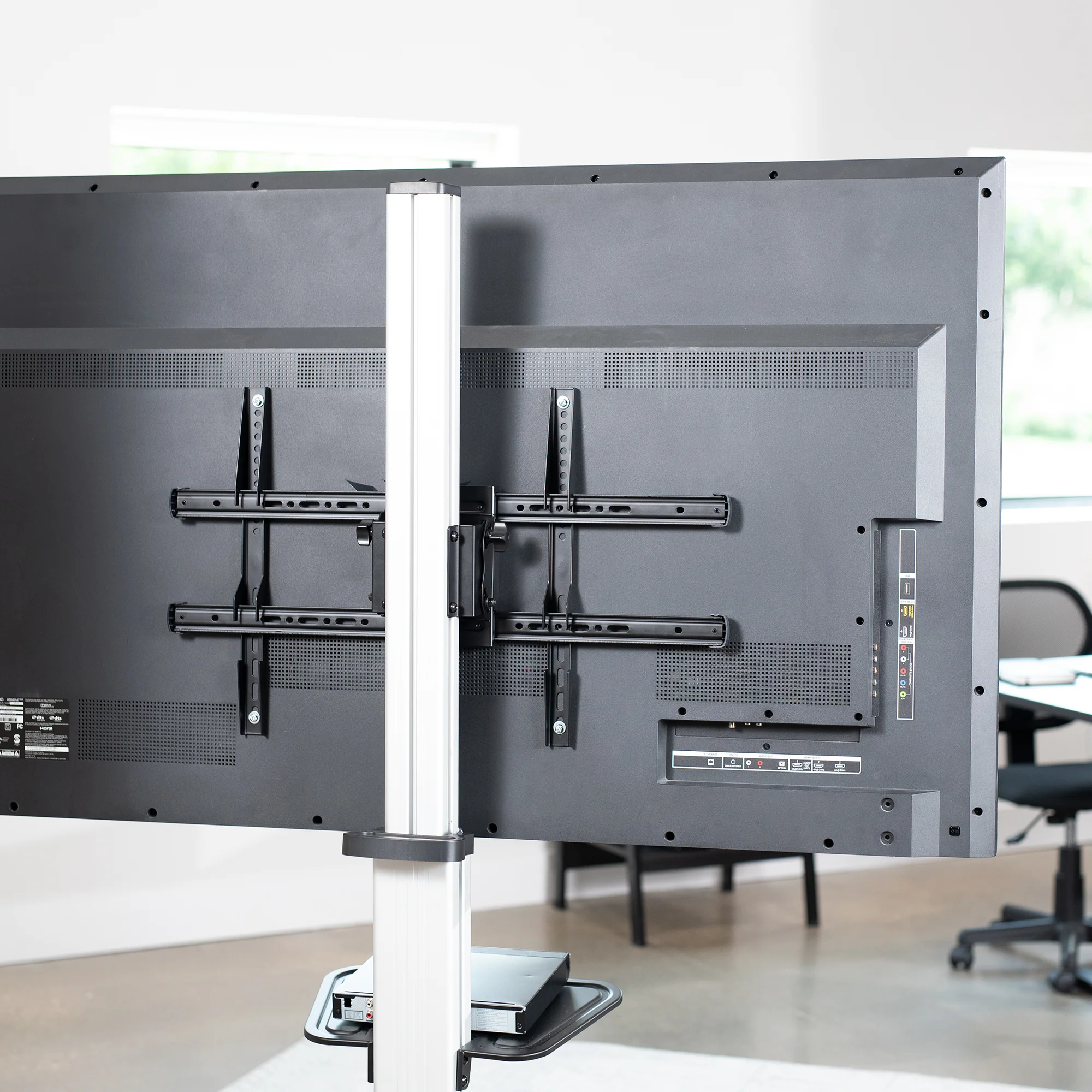 Silver TV Cart for 32" to 83" Screens - Image 9